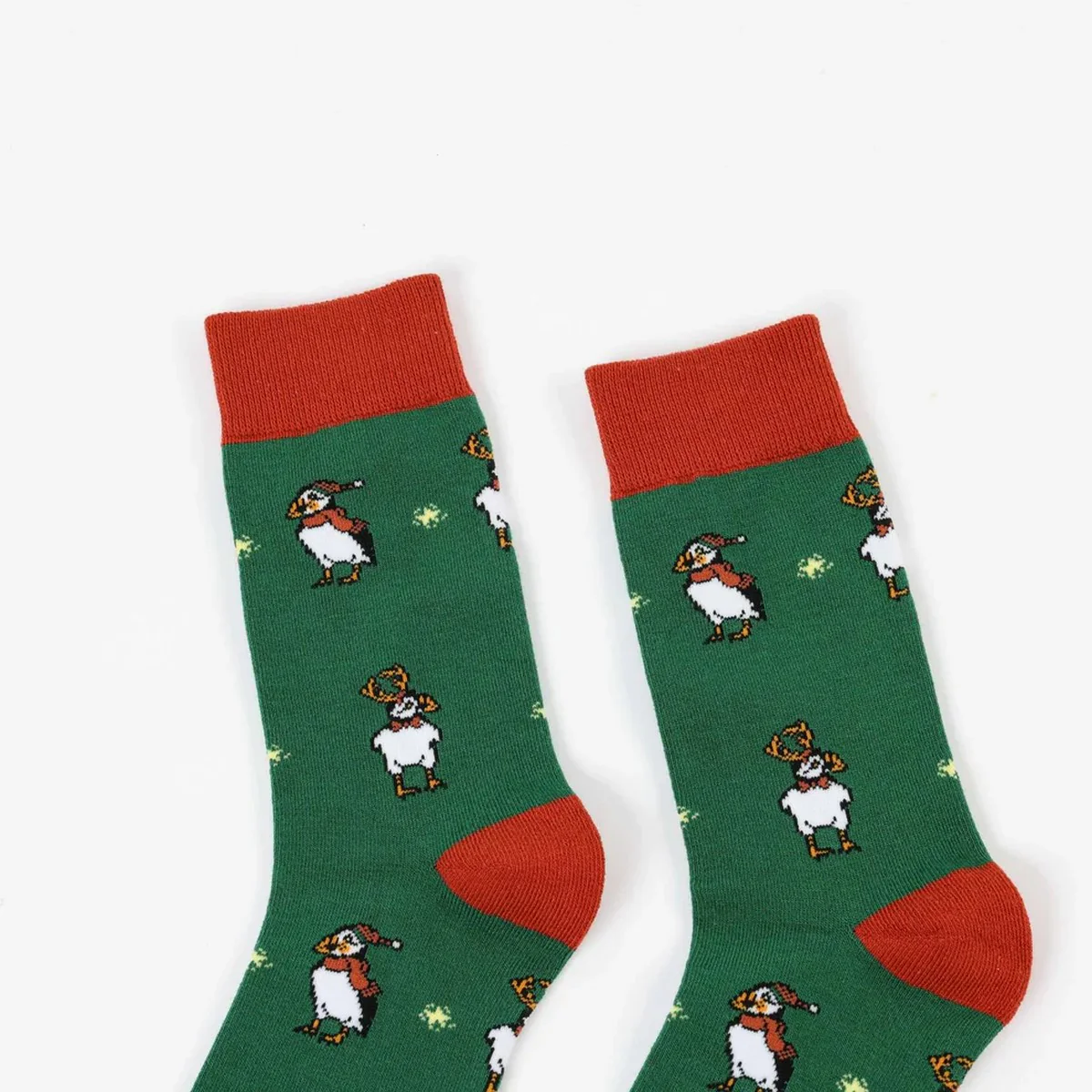 BARE KIND Calzini Unisex adulto  GREEN PUFFIN VERDE/ARANCIO - Image 3