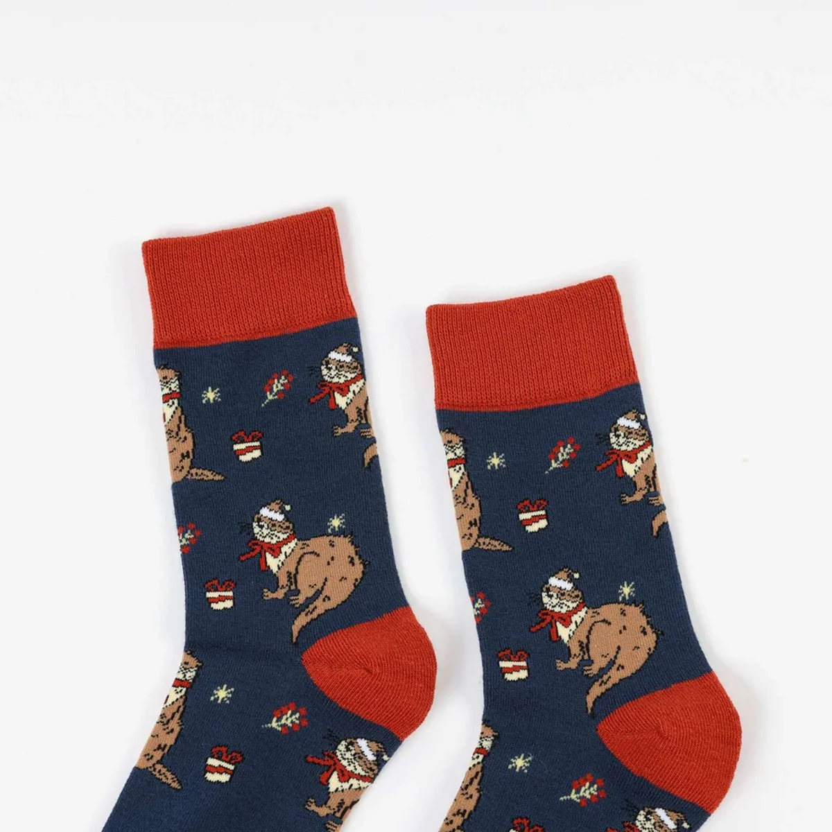 BARE KIND Calzini Unisex adulto  OTTERS BLU/ARANCIO - Image 3