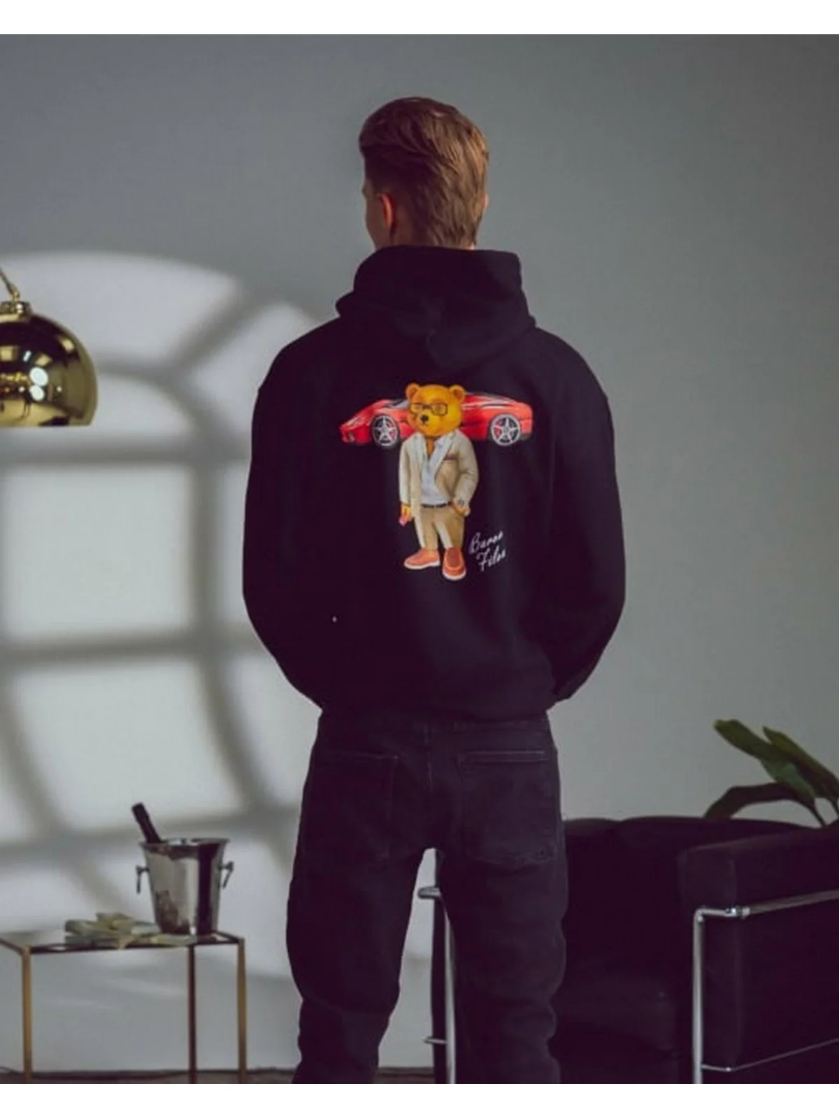 BARON FILOU Felpa Uomo  CHENILLE FILOU XCII Nero - Image 4