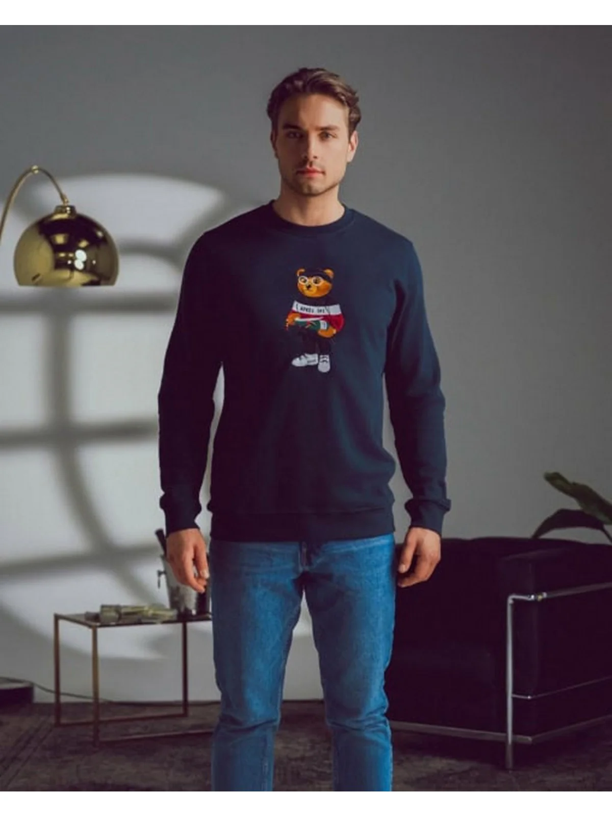 BARON FILOU Felpa Uomo  PULLOVER FILOU CV Blu - Image 4