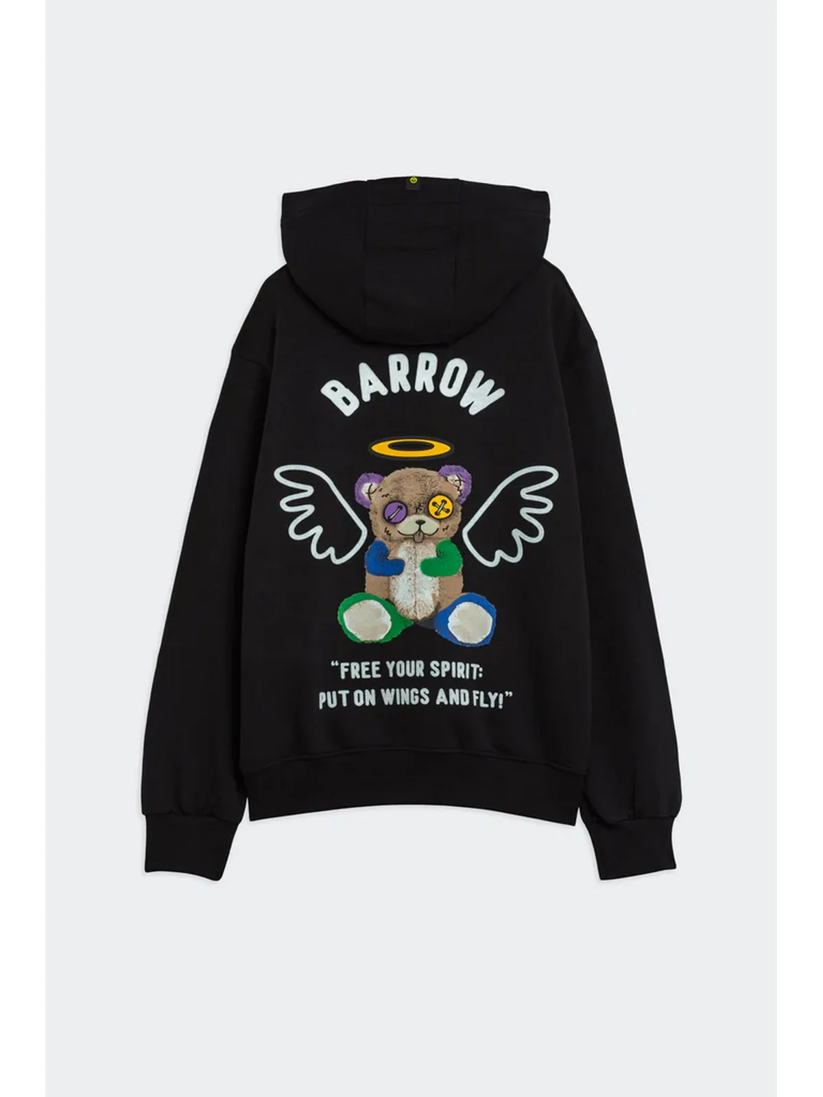BARROW Felpa Uomo HOODIE UNISEX F4BWUAHS087 110 Nero - Image 2
