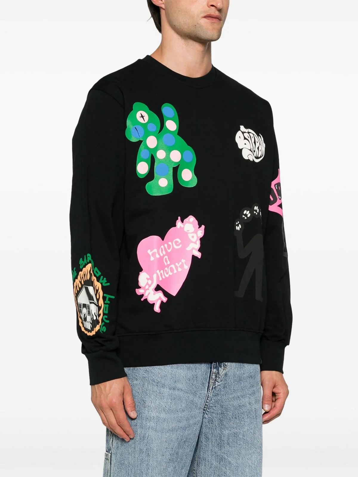 BARROW Felpa Uomo SWEATSHIRT UNISEX F4BWUASW083 110 Nero - Image 2