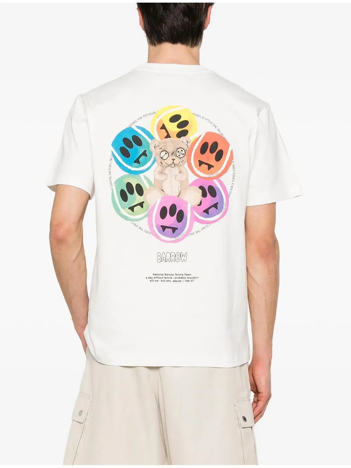 BARROW T-shirt Uomo  S5BWUATH053 002 Bianco - Image 2