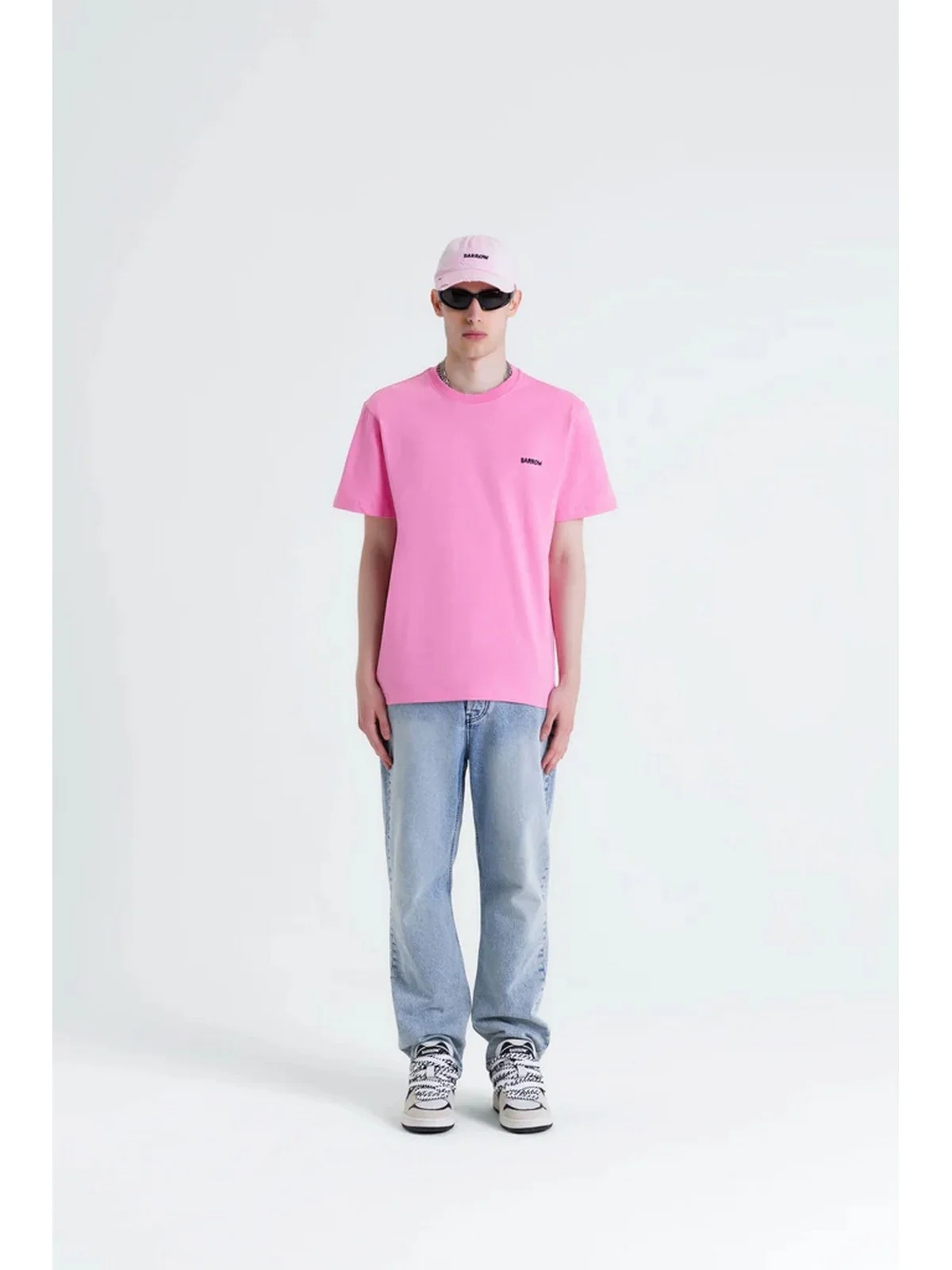 BARROW T-shirt Uomo  S5BWUATH150 BW036 Rosa - Image 3