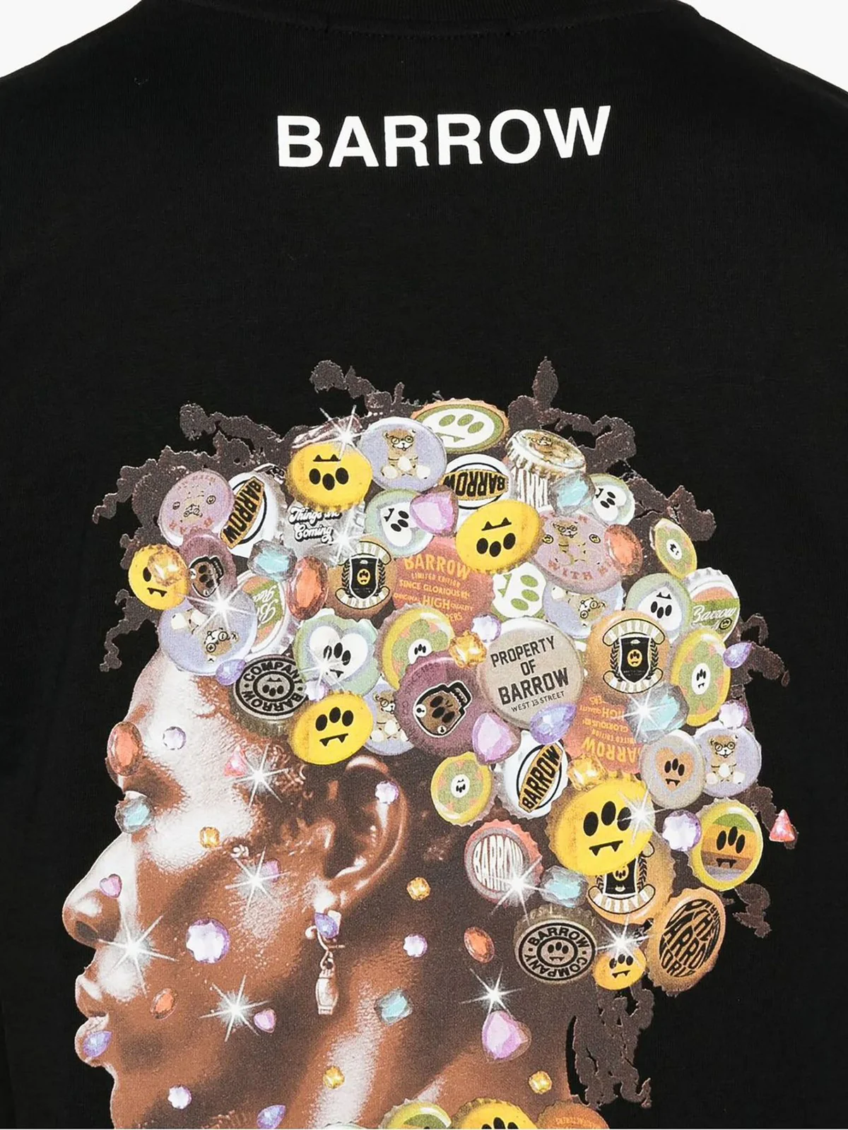 BARROW T-shirt Uomo  S5BWUATH157 110 Nero - Image 4