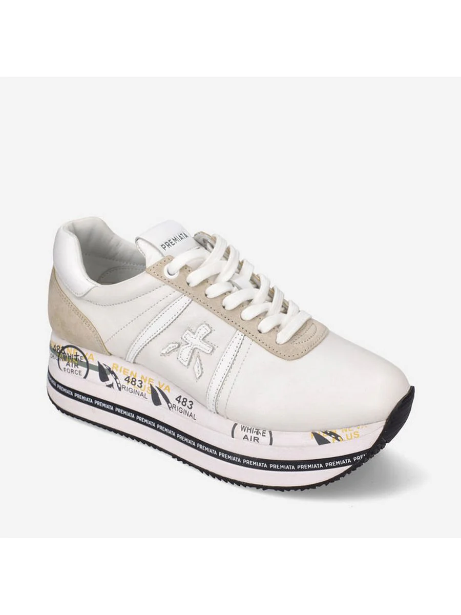 PREMIATA Sneaker Donna Beth BETH VAR 5603 Bianco - Image 3