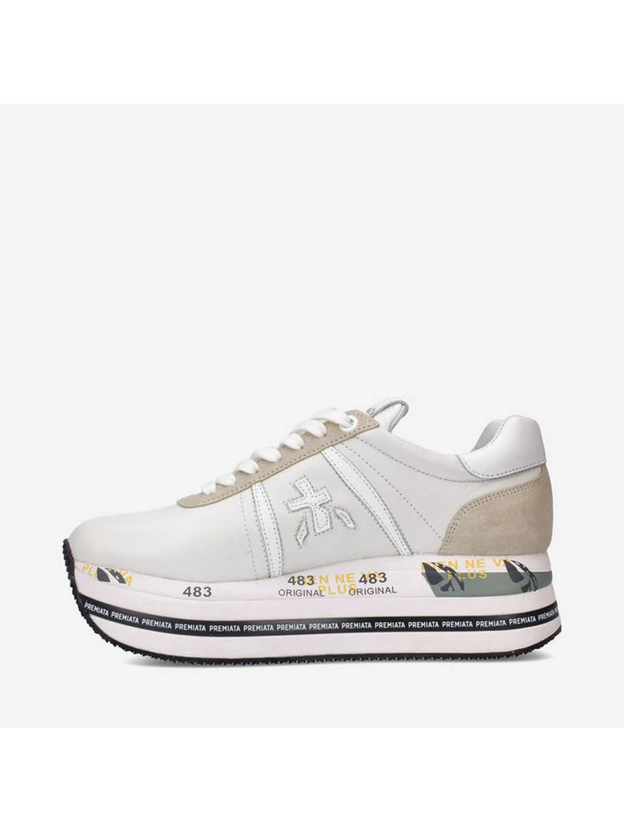 PREMIATA Sneaker Donna Beth BETH VAR 5603 Bianco - Image 4
