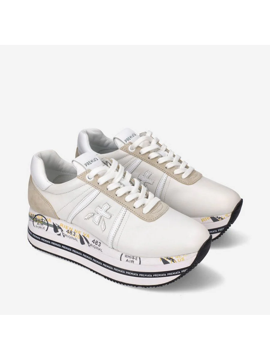 PREMIATA Sneaker Donna Beth BETH VAR 5603 Bianco - Image 5