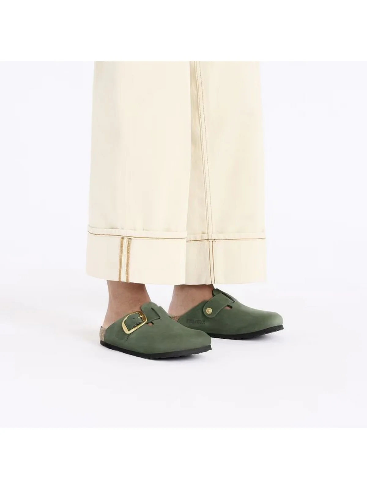 BIRKENSTOCK Ciabatta Donna Boston 1028033 Verde - Image 2