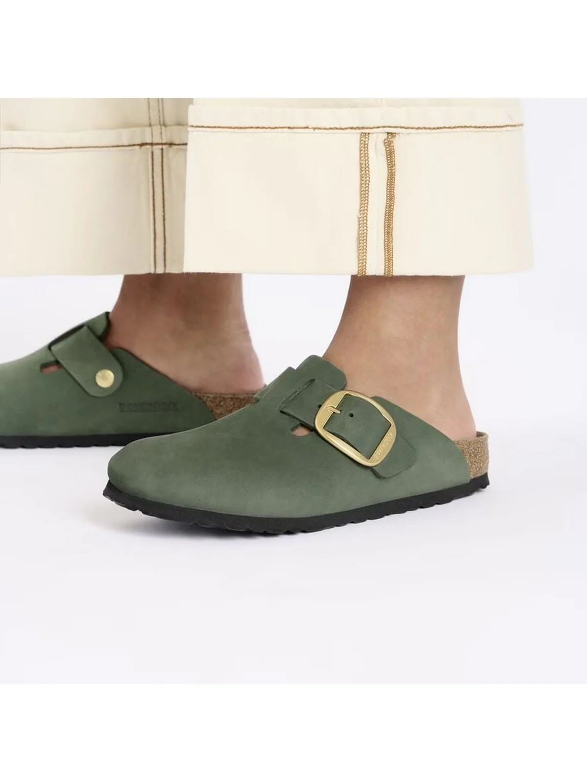 BIRKENSTOCK Ciabatta Donna Boston 1028033 Verde - Image 3