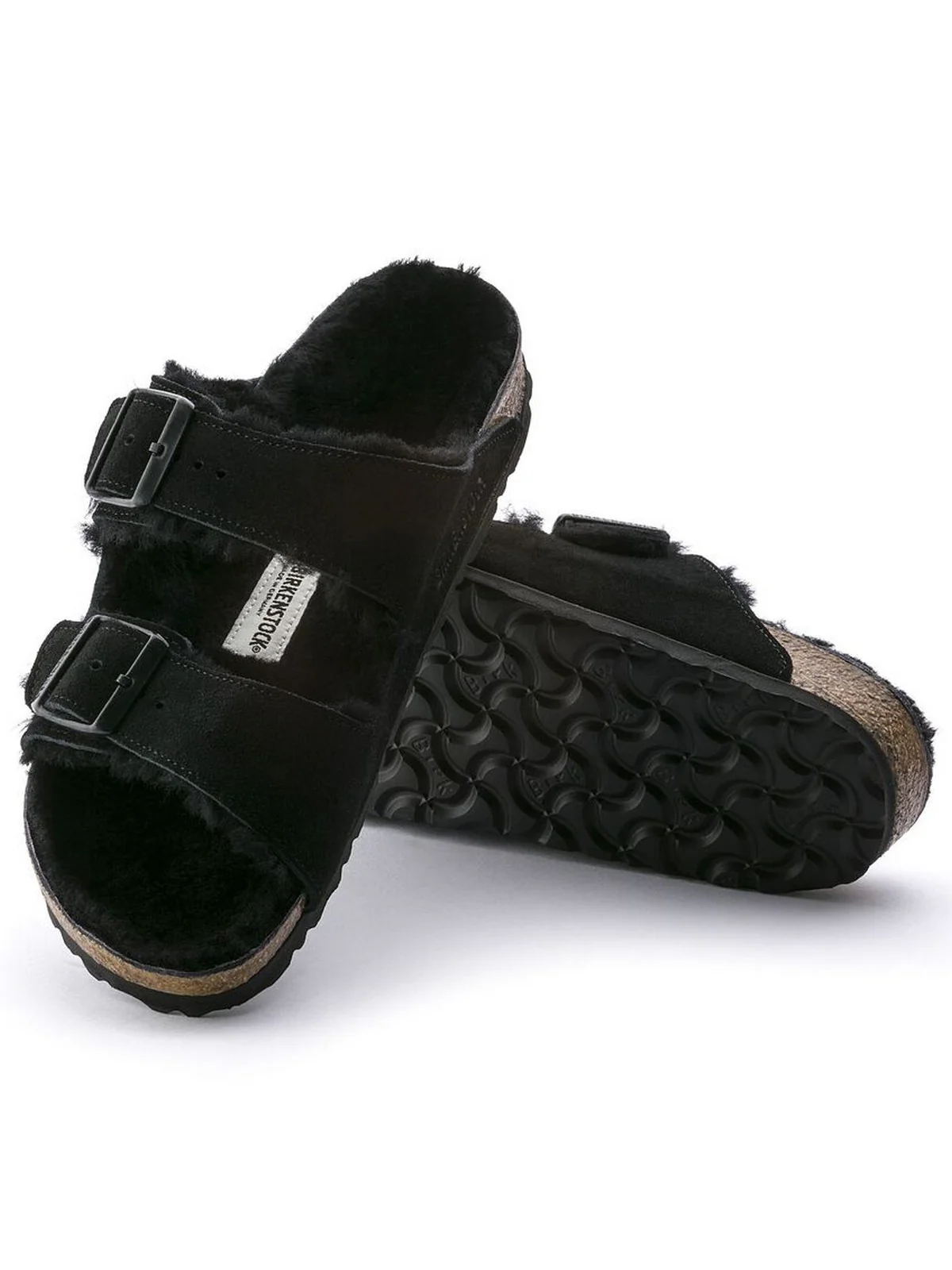 BIRKENSTOCK Ciabatta Unisex adulto Arizona shearling 752663 Nero - Image 5