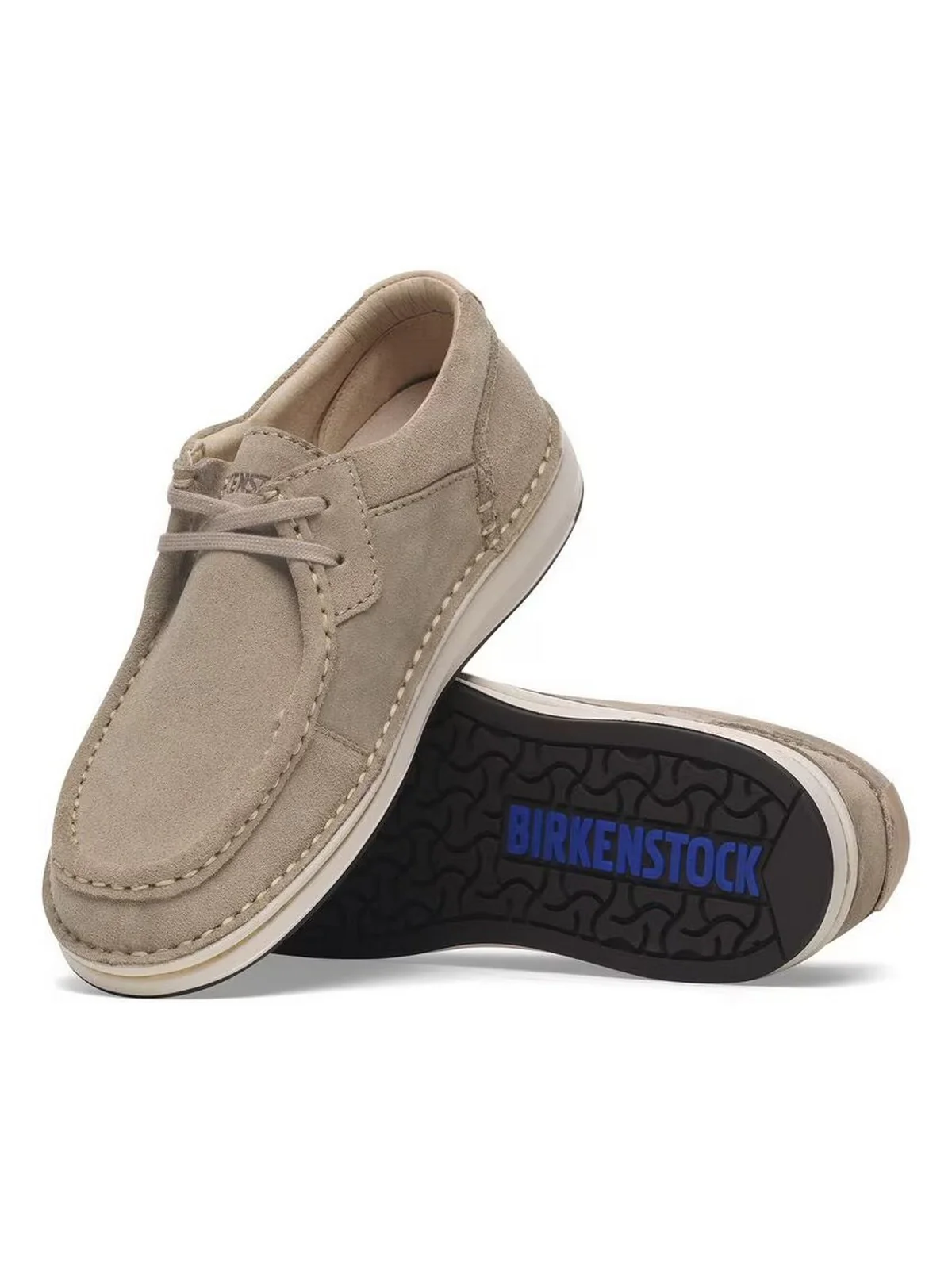 BIRKENSTOCK Mocassino Uomo Pasadena N taupe, Suede Leather 1029671 Beige - Image 5