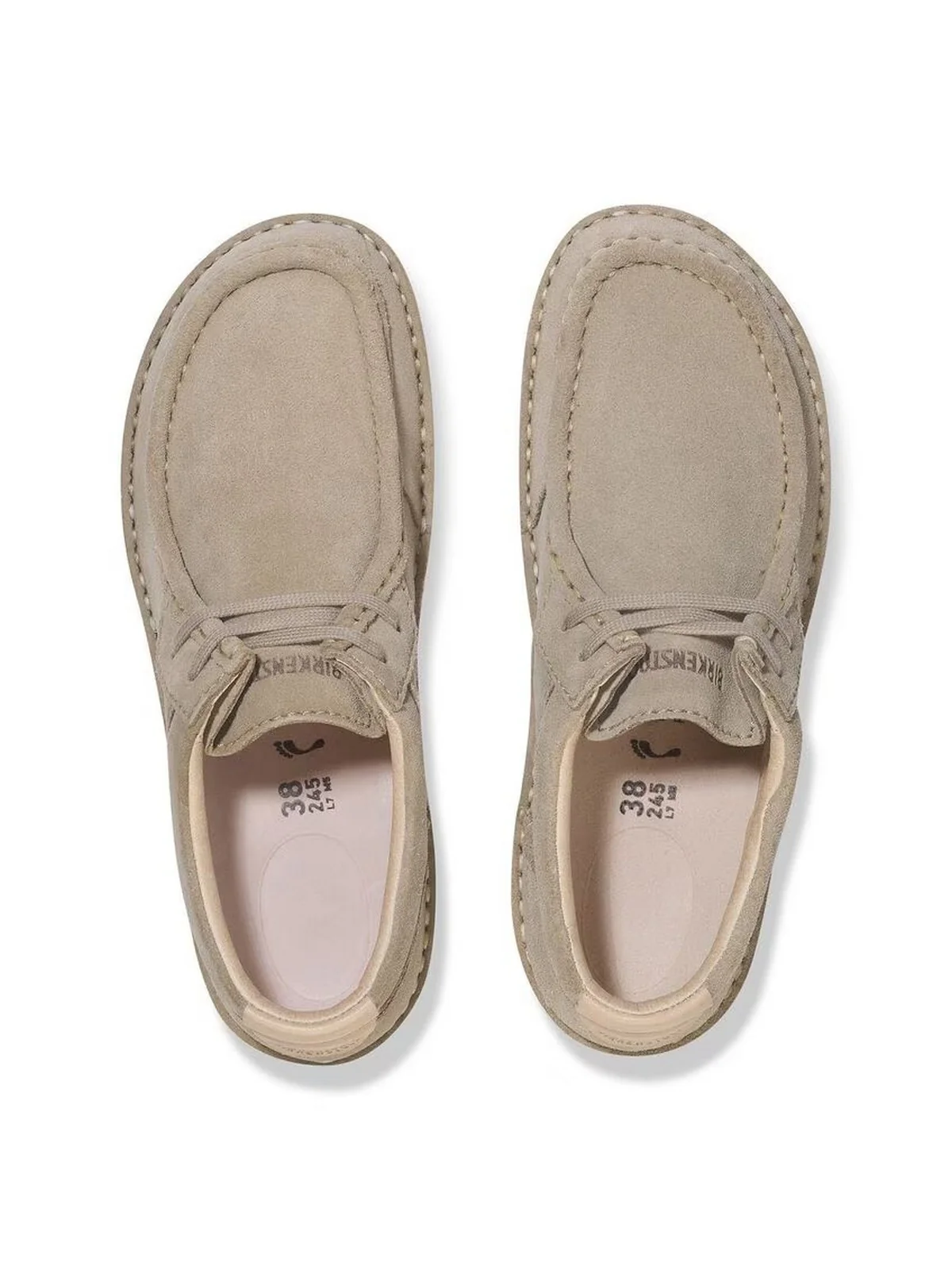 BIRKENSTOCK Mocassino Uomo Pasadena N taupe, Suede Leather 1029671 Beige - Image 6