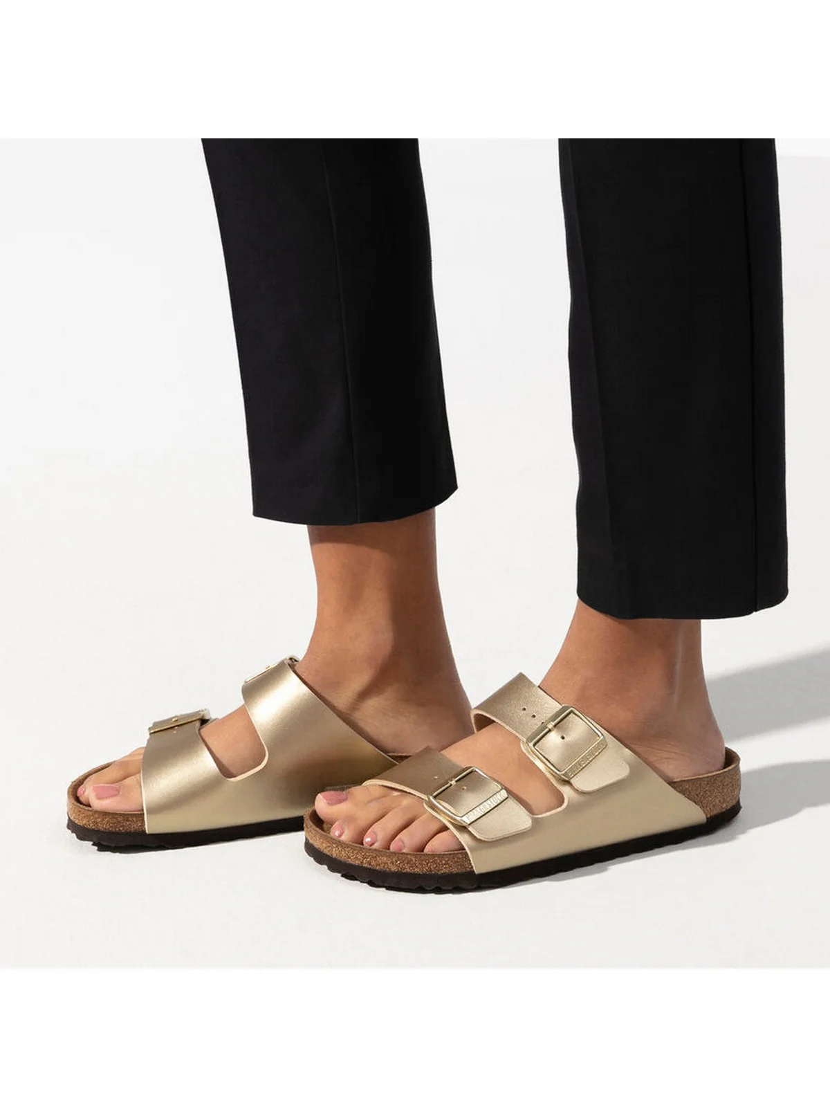 BIRKENSTOCK Sandalo Donna Arizona gold, Birko Flor 1016111 GOLD - Image 2