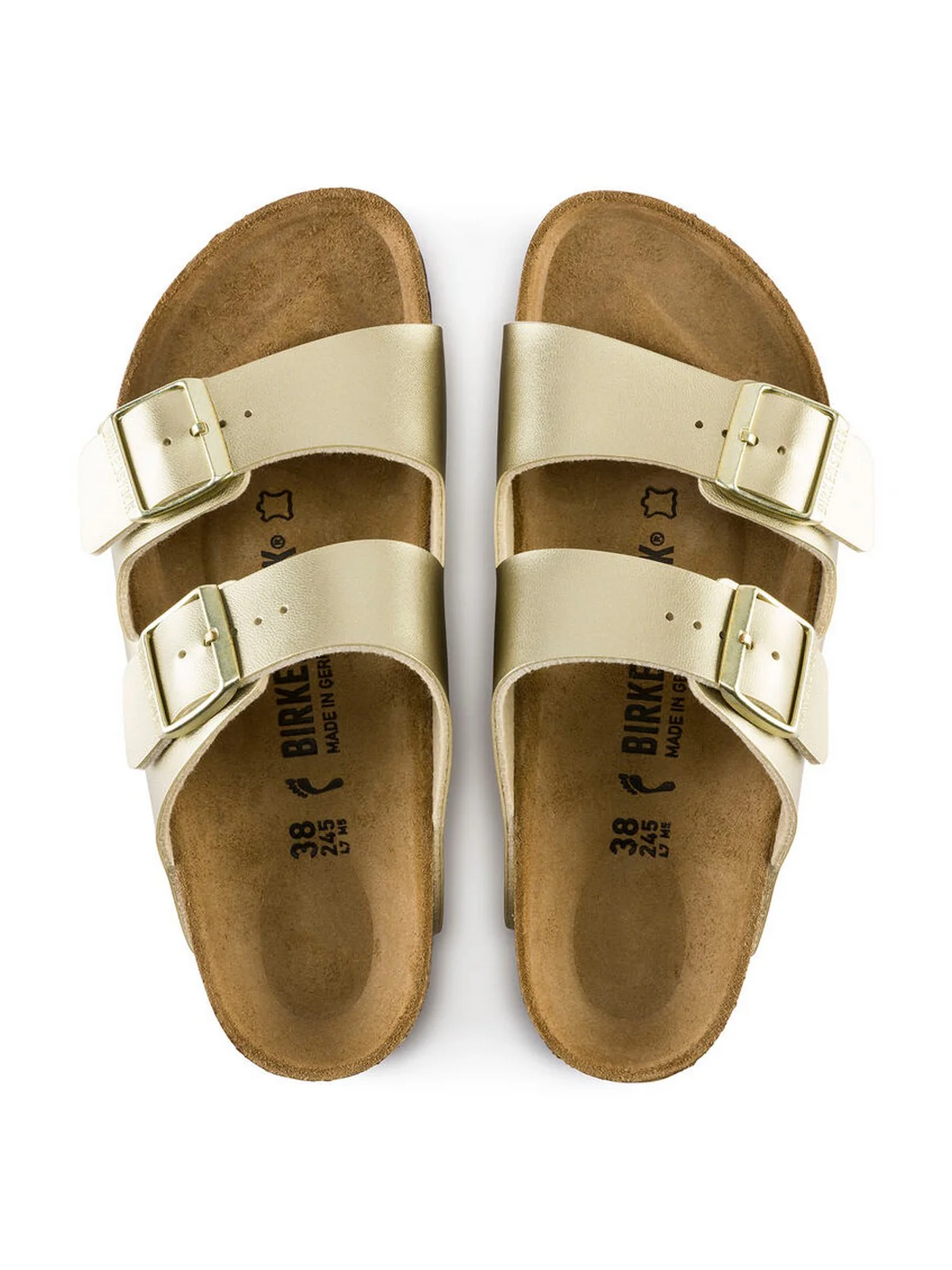 BIRKENSTOCK Sandalo Donna Arizona gold, Birko Flor 1016111 GOLD - Image 4