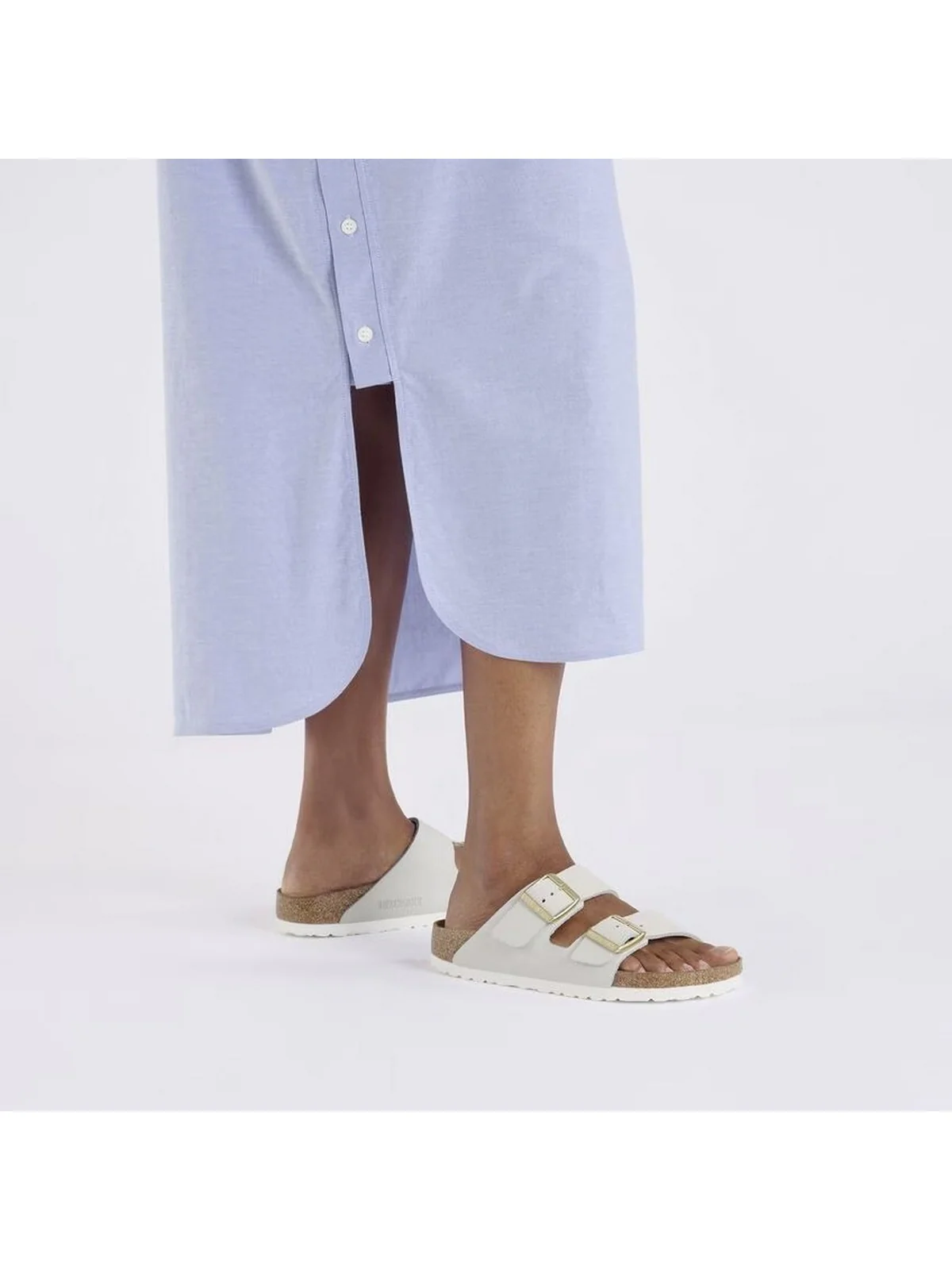 BIRKENSTOCK Sandalo Donna Arizona antique white, Nubuck Leather 1029475 Bianco - Image 2