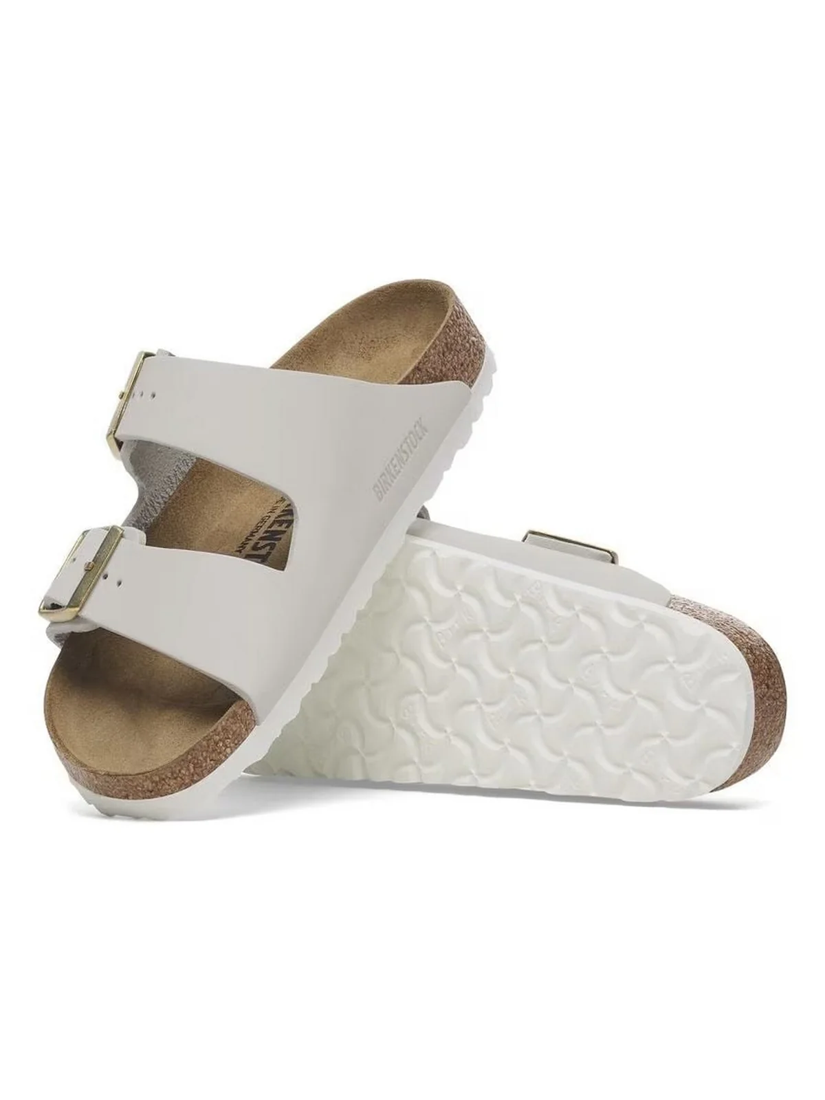 BIRKENSTOCK Sandalo Donna Arizona antique white, Nubuck Leather 1029475 Bianco - Image 3