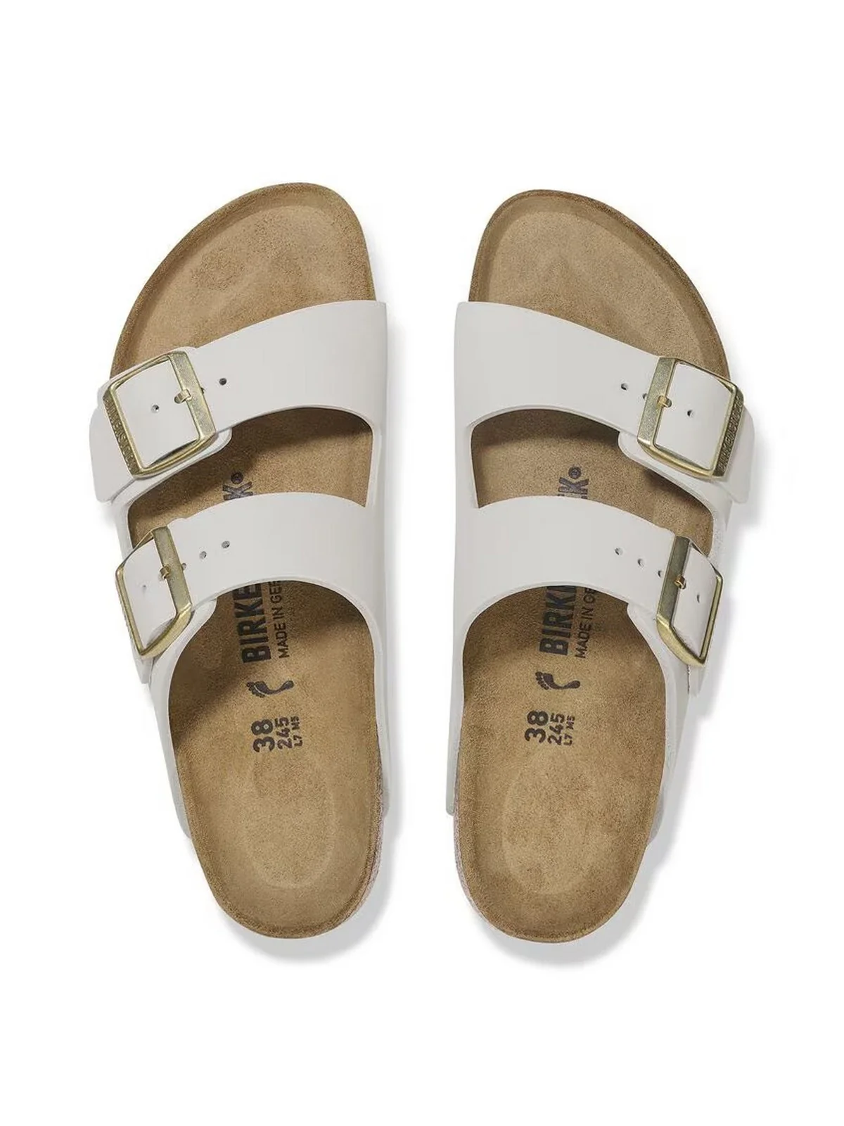 BIRKENSTOCK Sandalo Donna Arizona antique white, Nubuck Leather 1029475 Bianco - Image 4