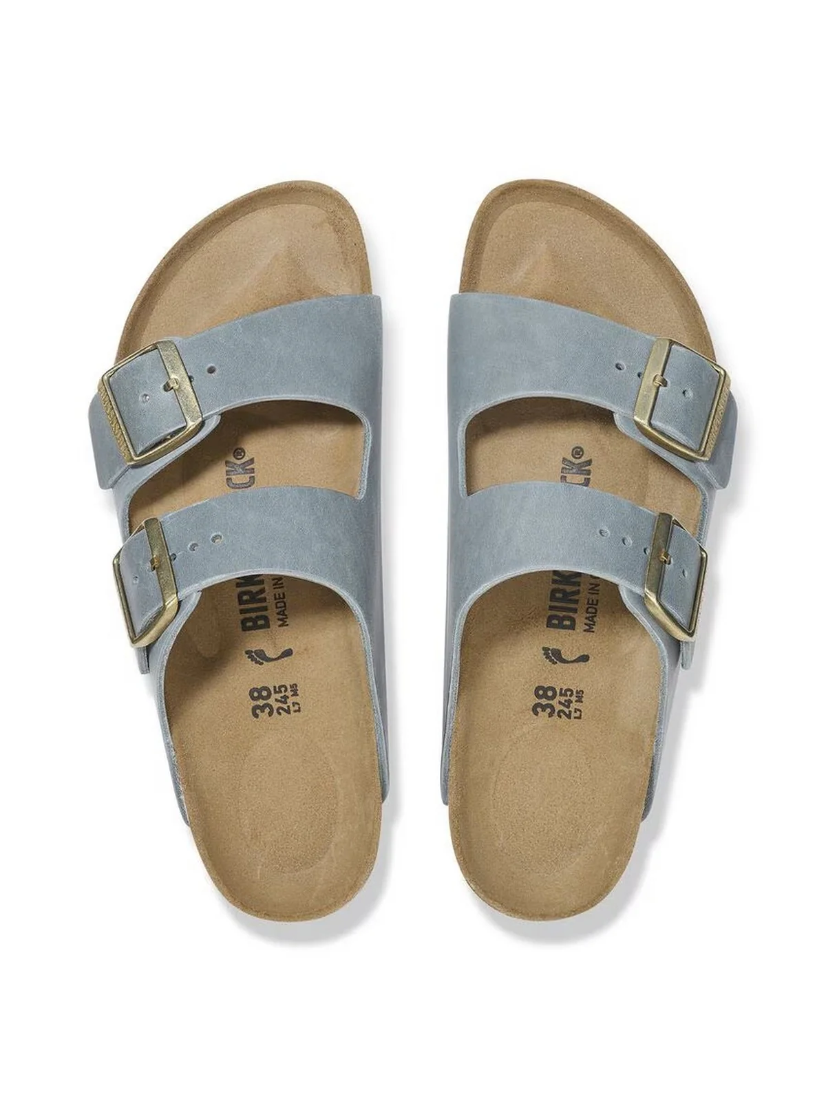 BIRKENSTOCK Sandalo Donna Arizona basalt gray, Oiled Leather 1029253 Grigio - Image 4