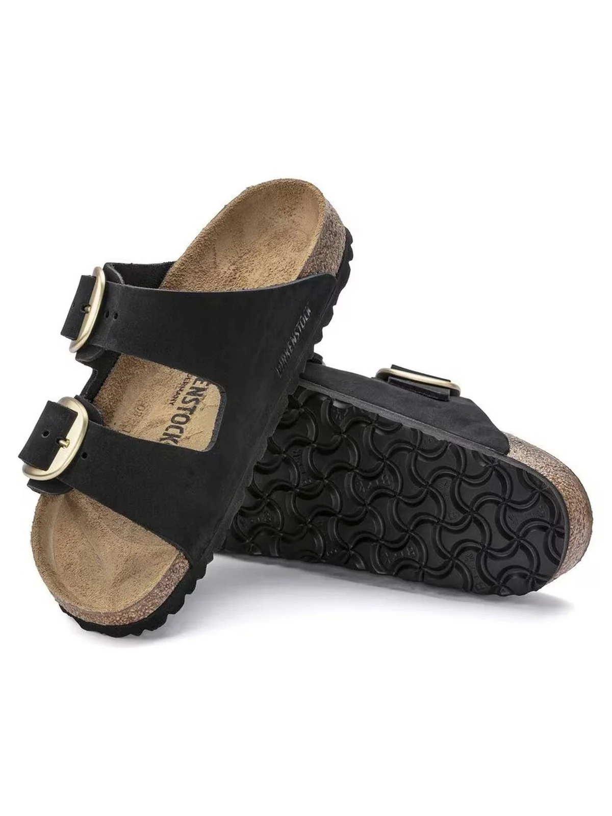 BIRKENSTOCK Sandalo Donna Arizona Big Buckle black, Nubuck Leather 1023290 Nero - Image 3