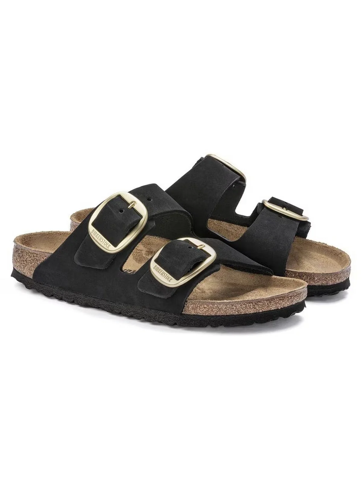 BIRKENSTOCK Sandalo Donna Arizona Big Buckle black, Nubuck Leather 1023290 Nero - Image 5
