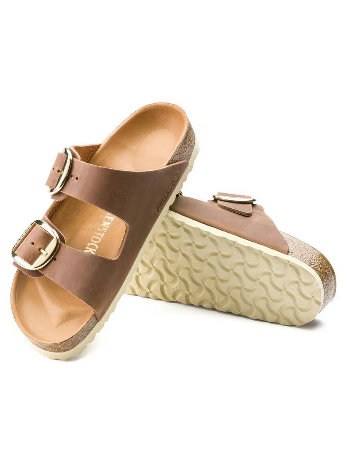 BIRKENSTOCK Sandalo Donna Arizona Big Buckle cognac, Oiled Leather 1011073 Marrone - Image 11