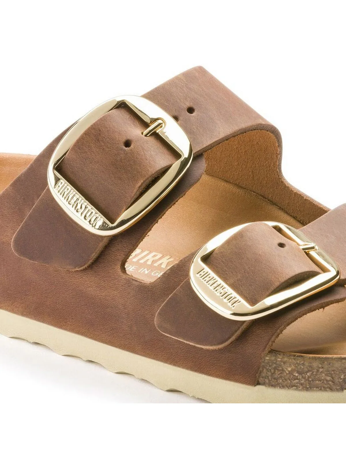 BIRKENSTOCK Sandalo Donna Arizona Big Buckle cognac, Oiled Leather 1011073 Marrone - Image 2