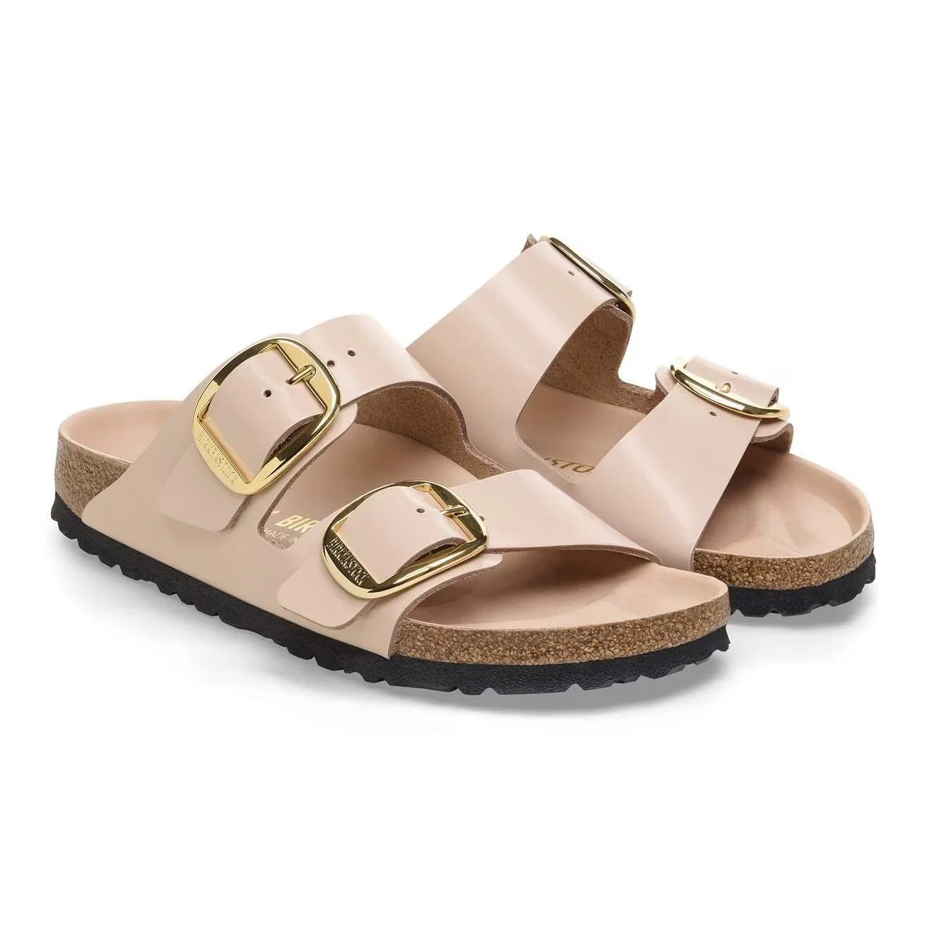 BIRKENSTOCK Sandalo Donna Arizona Big Buckle HEX shine new beige,Natural Lea 1026553 Beige - Image 4