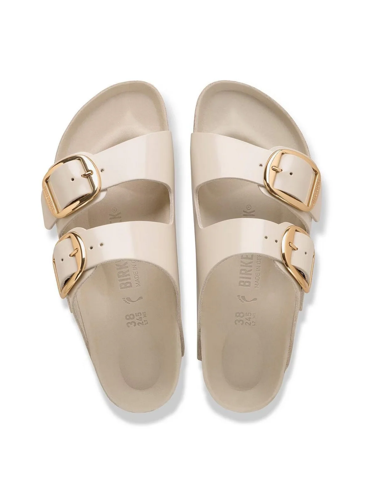 BIRKENSTOCK Sandalo Donna Arizona Big Buckle HEX shine oyster, Natural Lea 1031873 SHINE OYSTER - Image 2