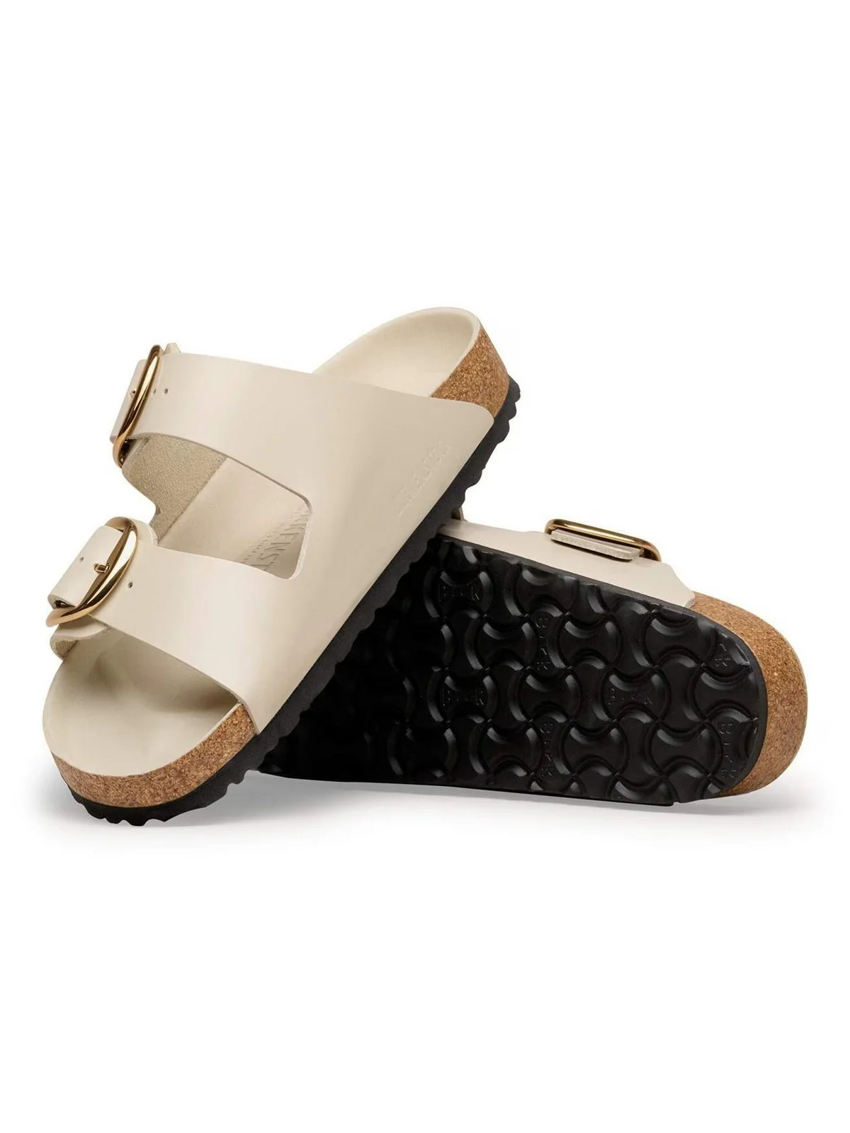 BIRKENSTOCK Sandalo Donna Arizona Big Buckle HEX shine oyster, Natural Lea 1031873 SHINE OYSTER - Image 3