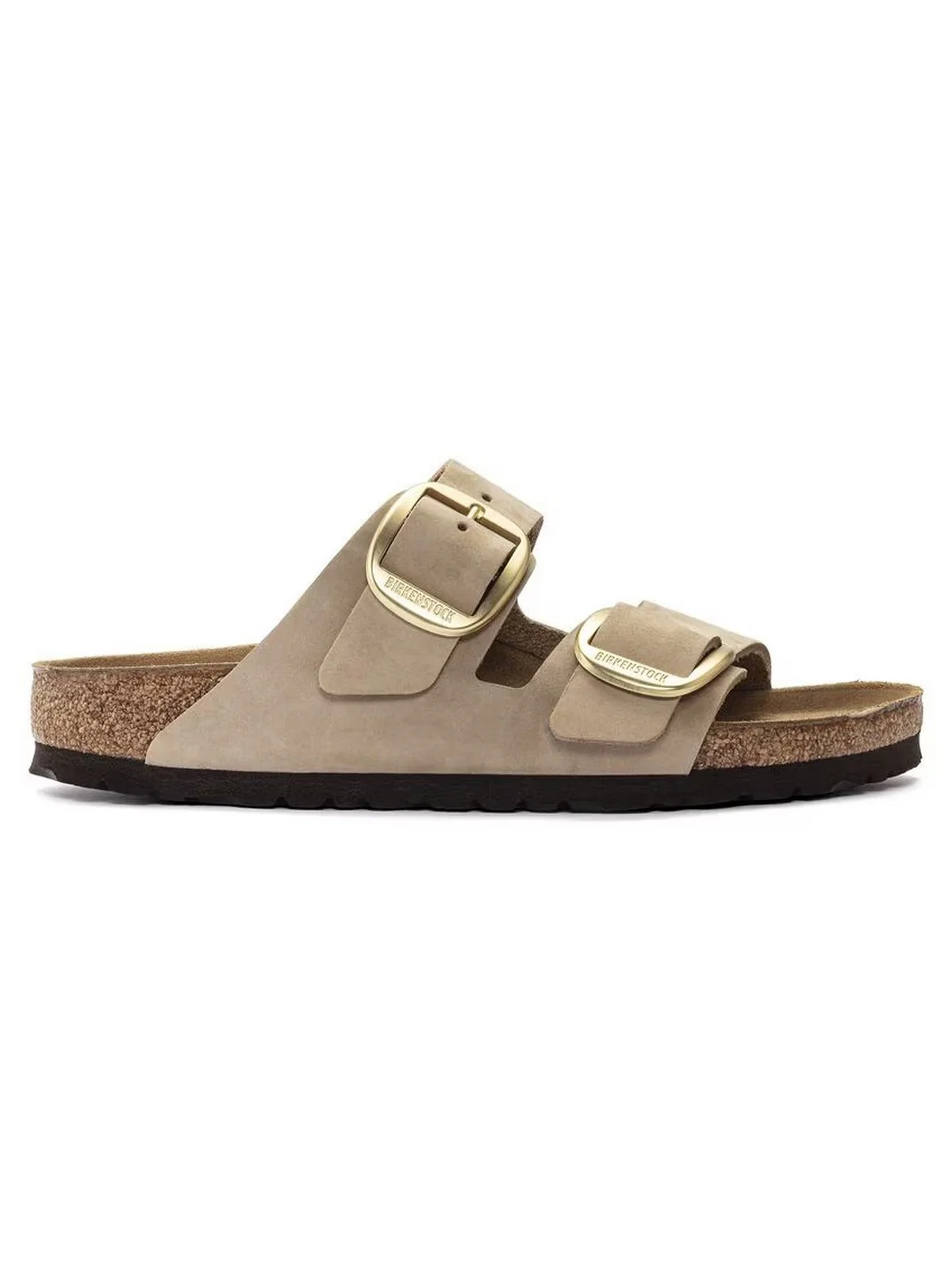 BIRKENSTOCK Sandalo Donna Arizona Big Buckle sandcastle, Nubuck Leather 1024064 Beige - Image 5
