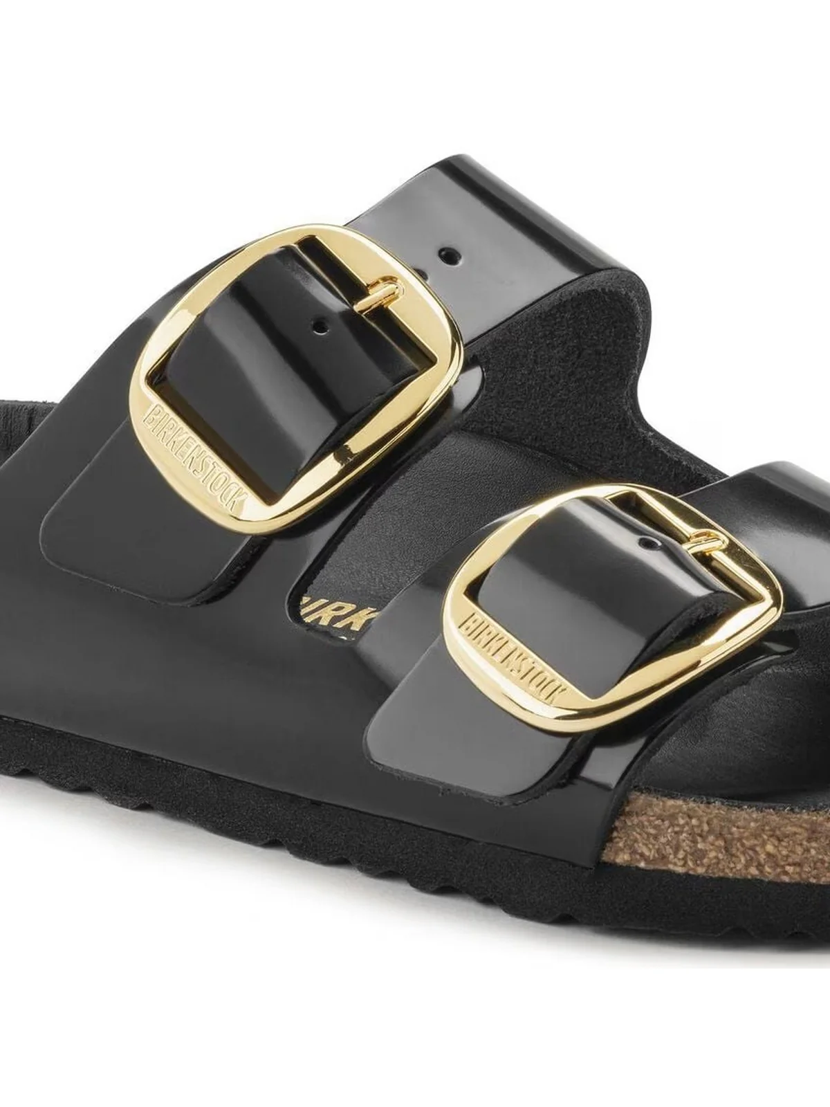 BIRKENSTOCK Sandalo Donna Arizona Big Buckle HEX shine black,Natural Leather 1021476 Nero - Image 2