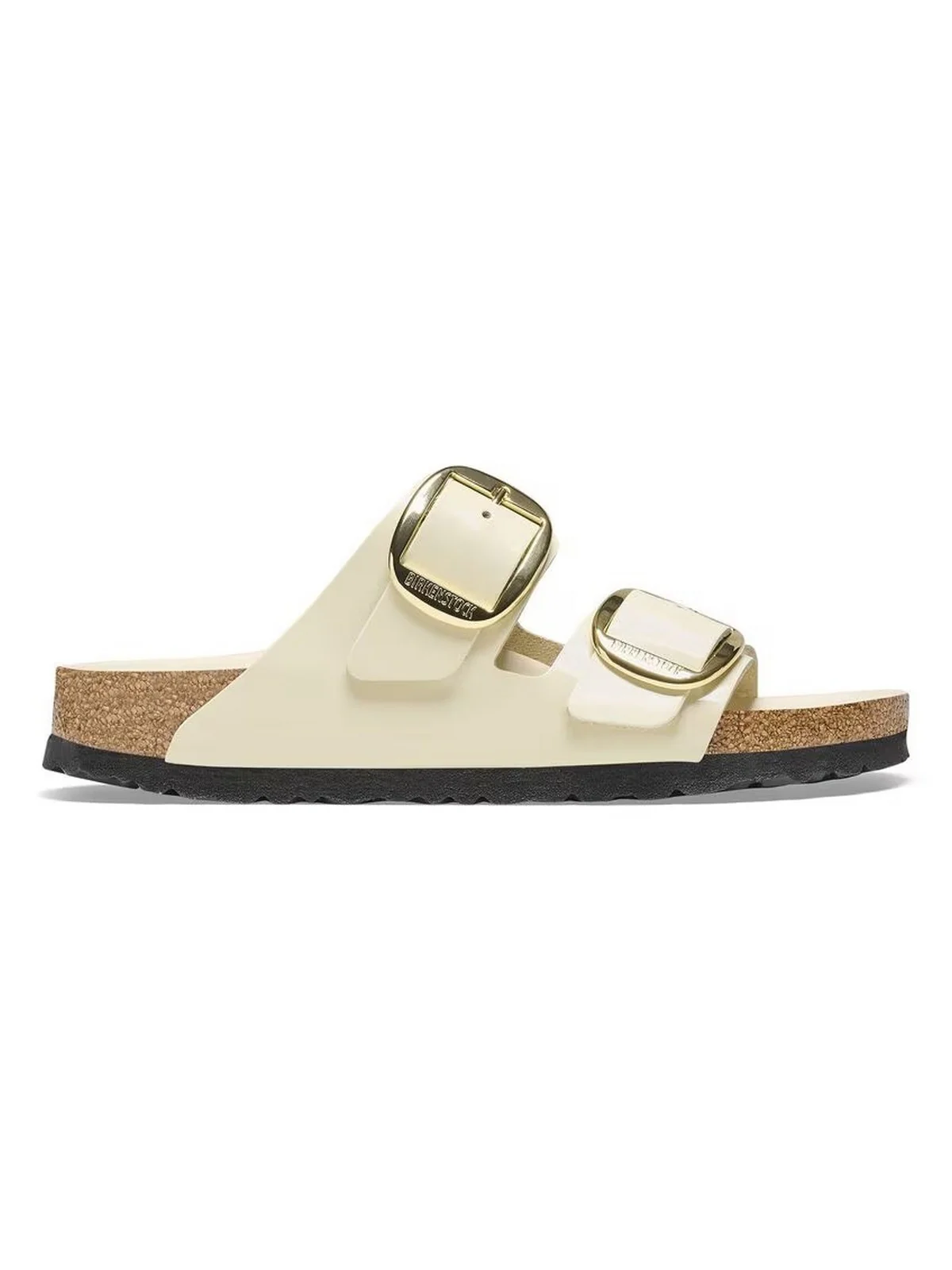 BIRKENSTOCK Sandalo Donna Arizona Big Buckle shine ecru, Natural Leather 1026128 Beige - Image 5