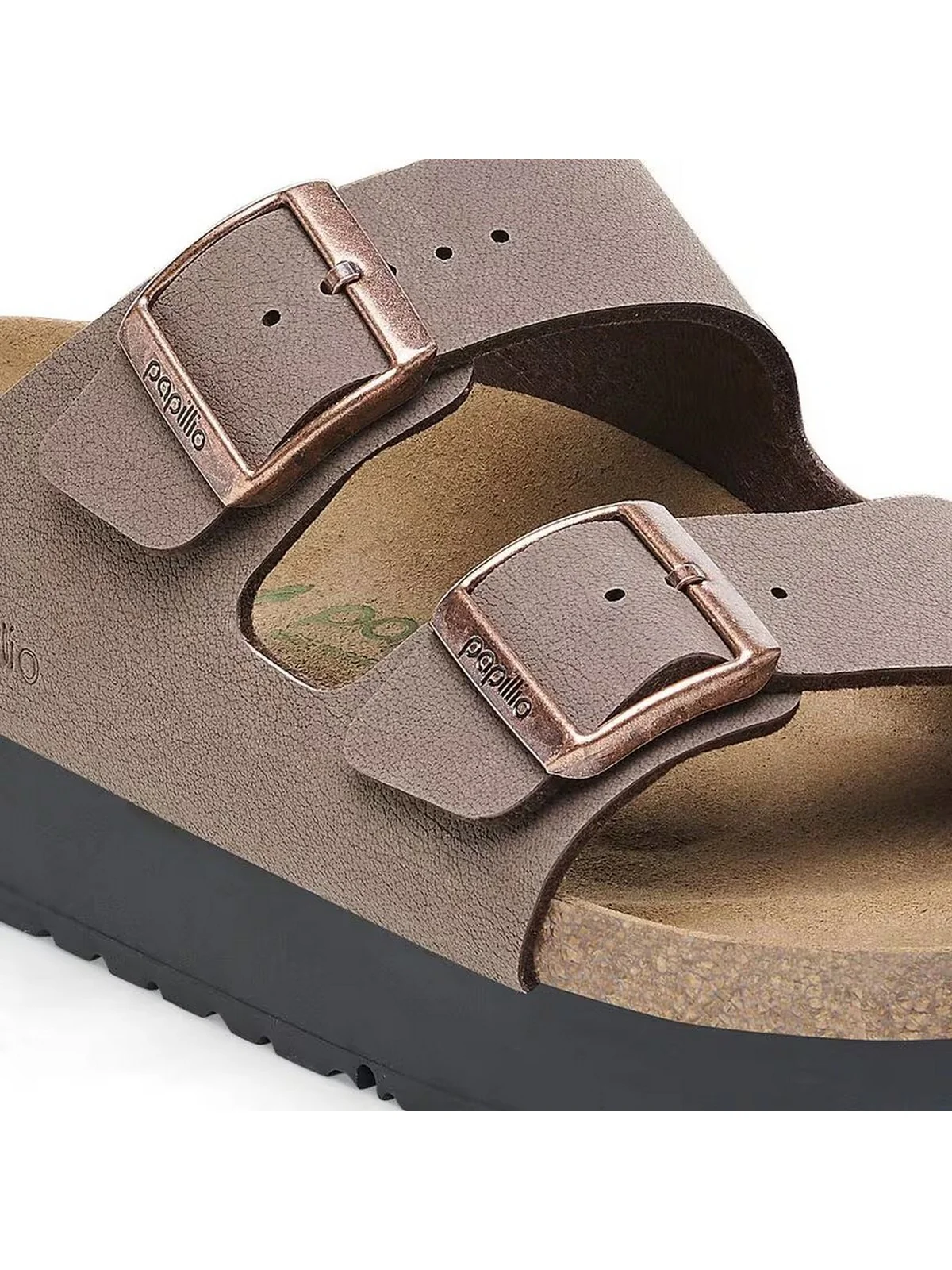 BIRKENSTOCK Sandalo Donna Arizona Platf mocca veg, Birkibuc 1027417 Marrone - Image 2