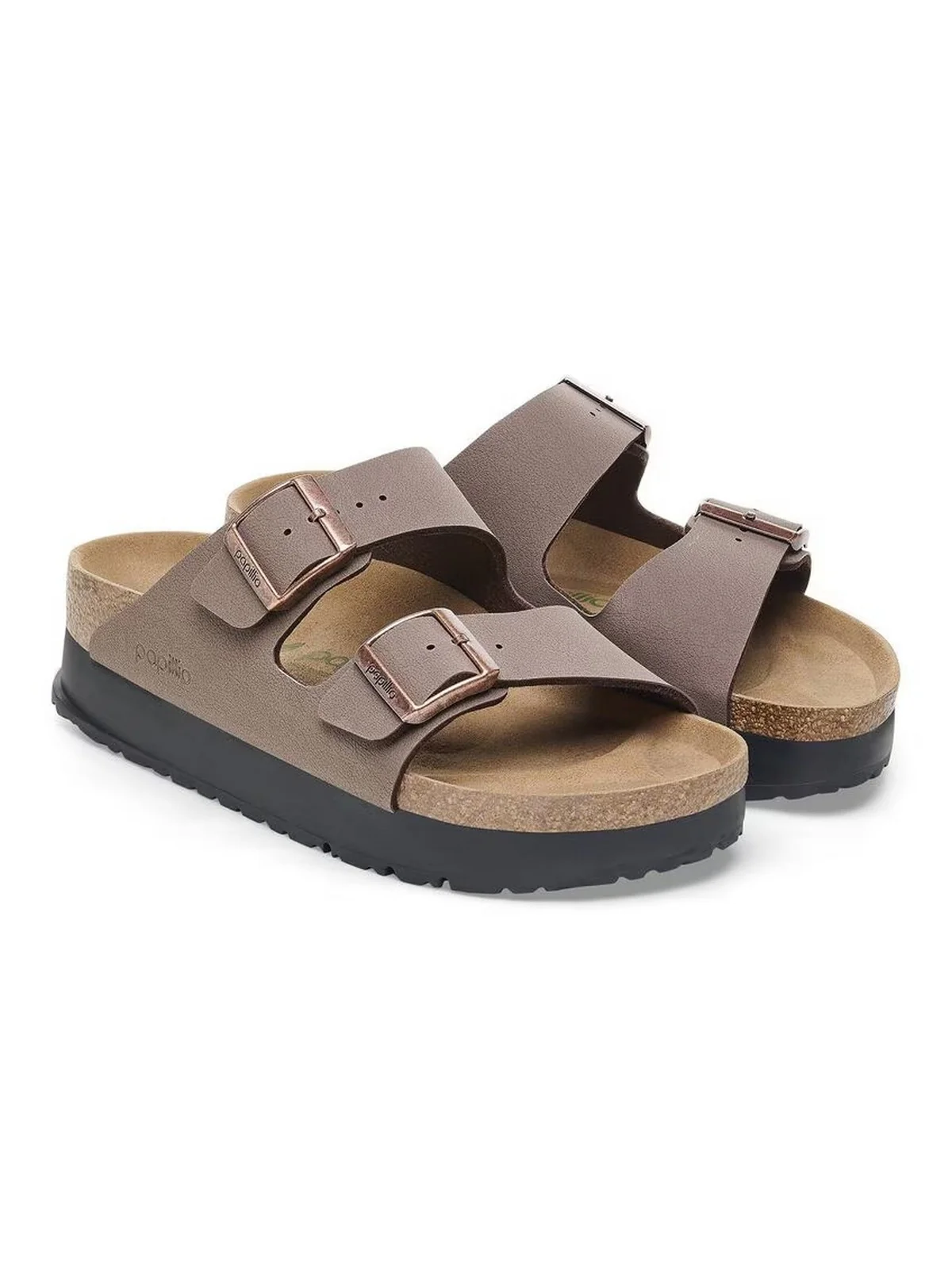 BIRKENSTOCK Sandalo Donna Arizona Platf mocca veg, Birkibuc 1027417 Marrone - Image 4