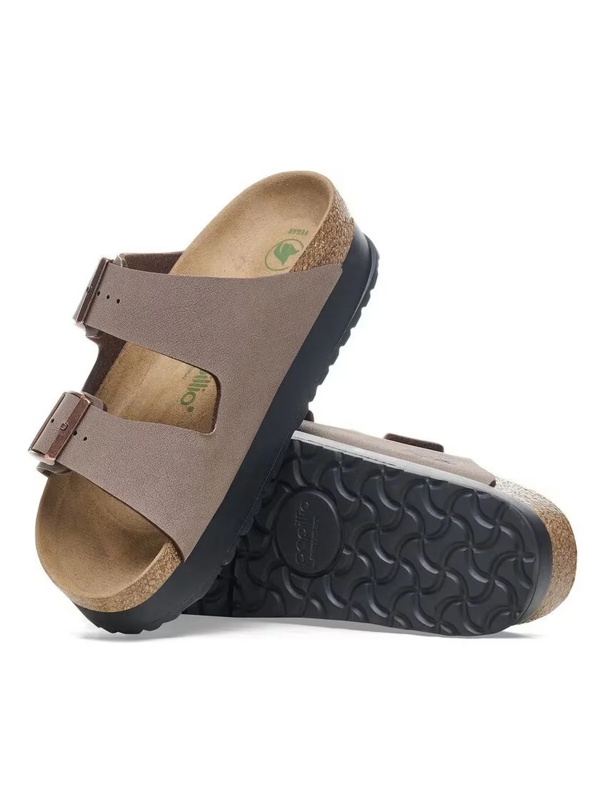 BIRKENSTOCK Sandalo Donna Arizona Platf mocca veg, Birkibuc 1027417 Marrone - Image 6