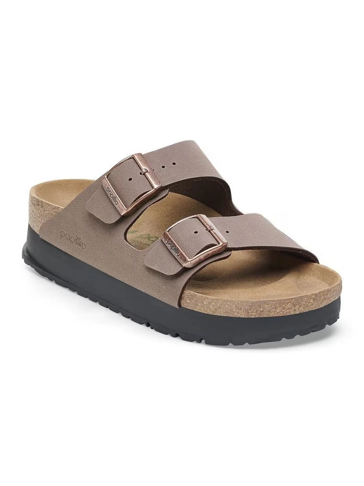 BIRKENSTOCK Sandalo Donna Arizona Platf mocca veg, Birkibuc 1027417 Marrone - Image 8