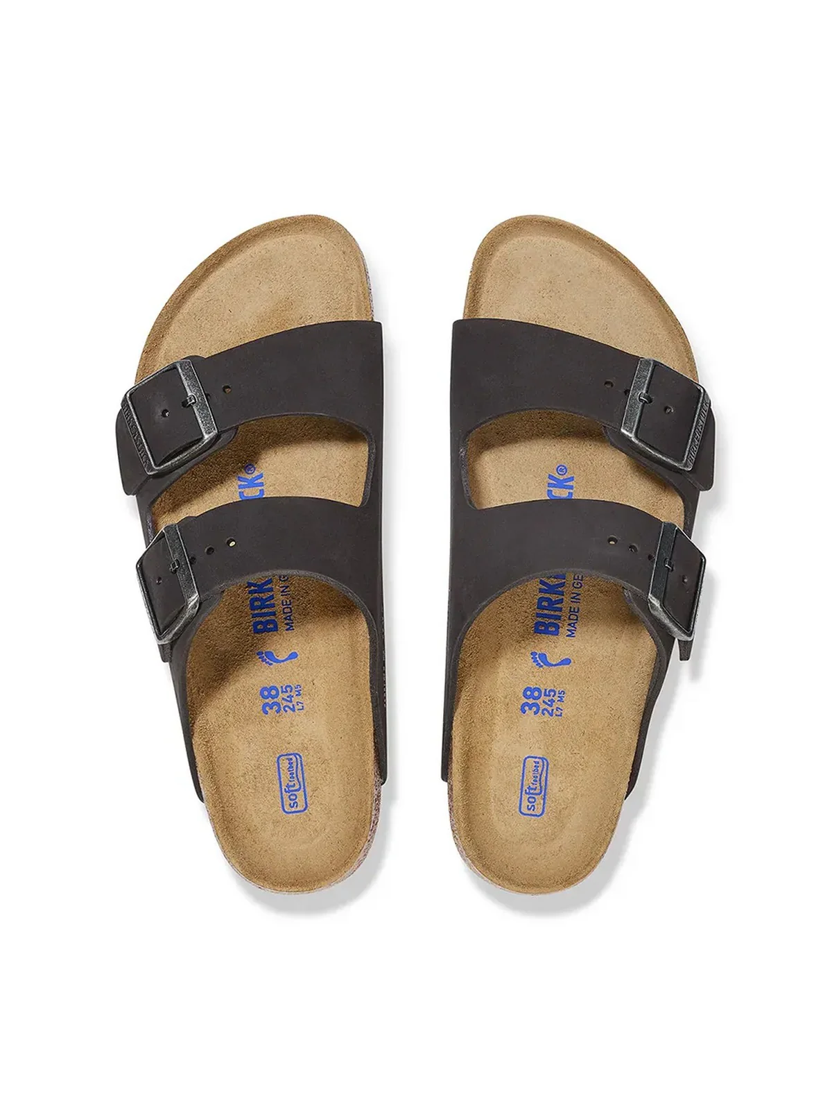 BIRKENSTOCK Sandalo Donna Arizona SFB black, Nubuck Leather 1019035 Nero - Image 3