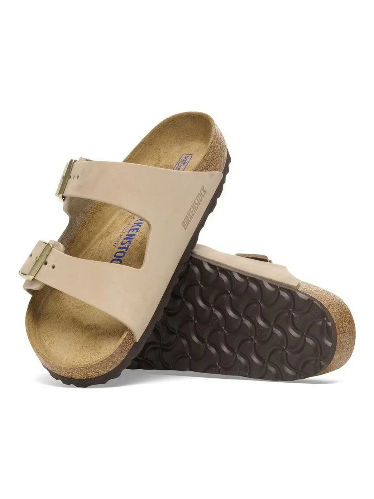 BIRKENSTOCK Sandalo Donna Arizona SFB sandcastle, Nubuck Leather 1019016 Beige - Image 2