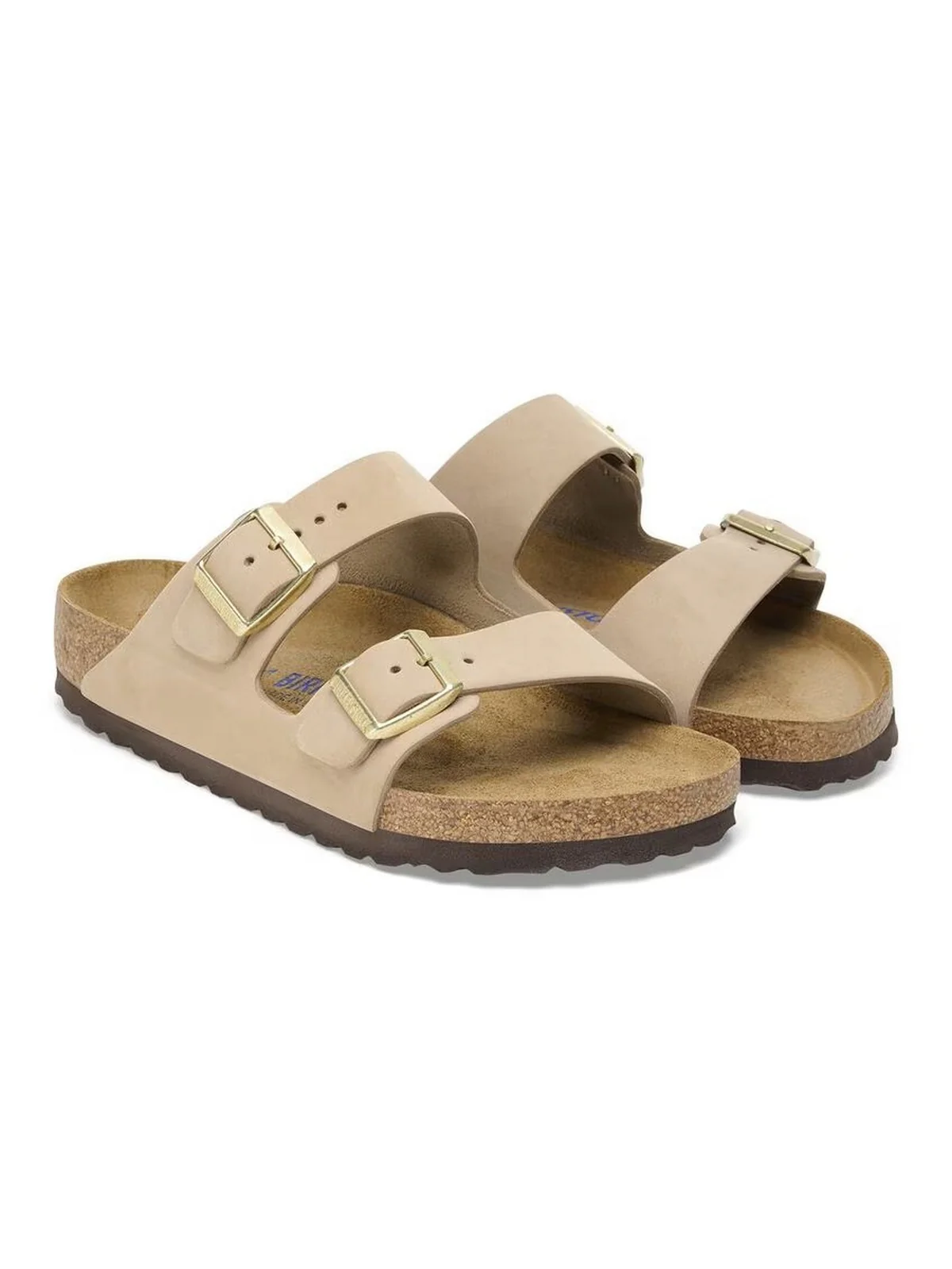 BIRKENSTOCK Sandalo Donna Arizona SFB sandcastle, Nubuck Leather 1019016 Beige - Image 4