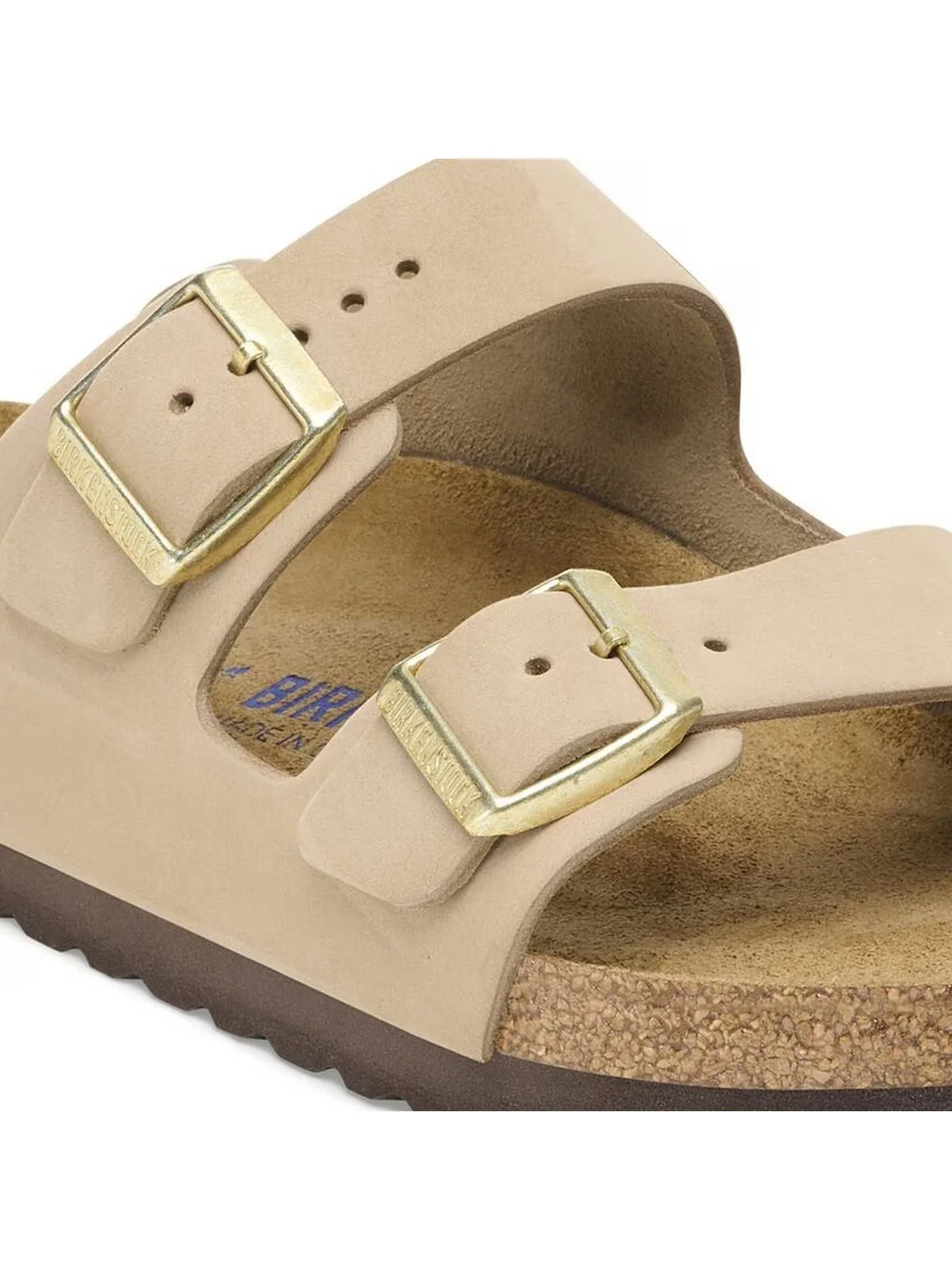 BIRKENSTOCK Sandalo Donna Arizona SFB sandcastle, Nubuck Leather 1019016 Beige - Image 6