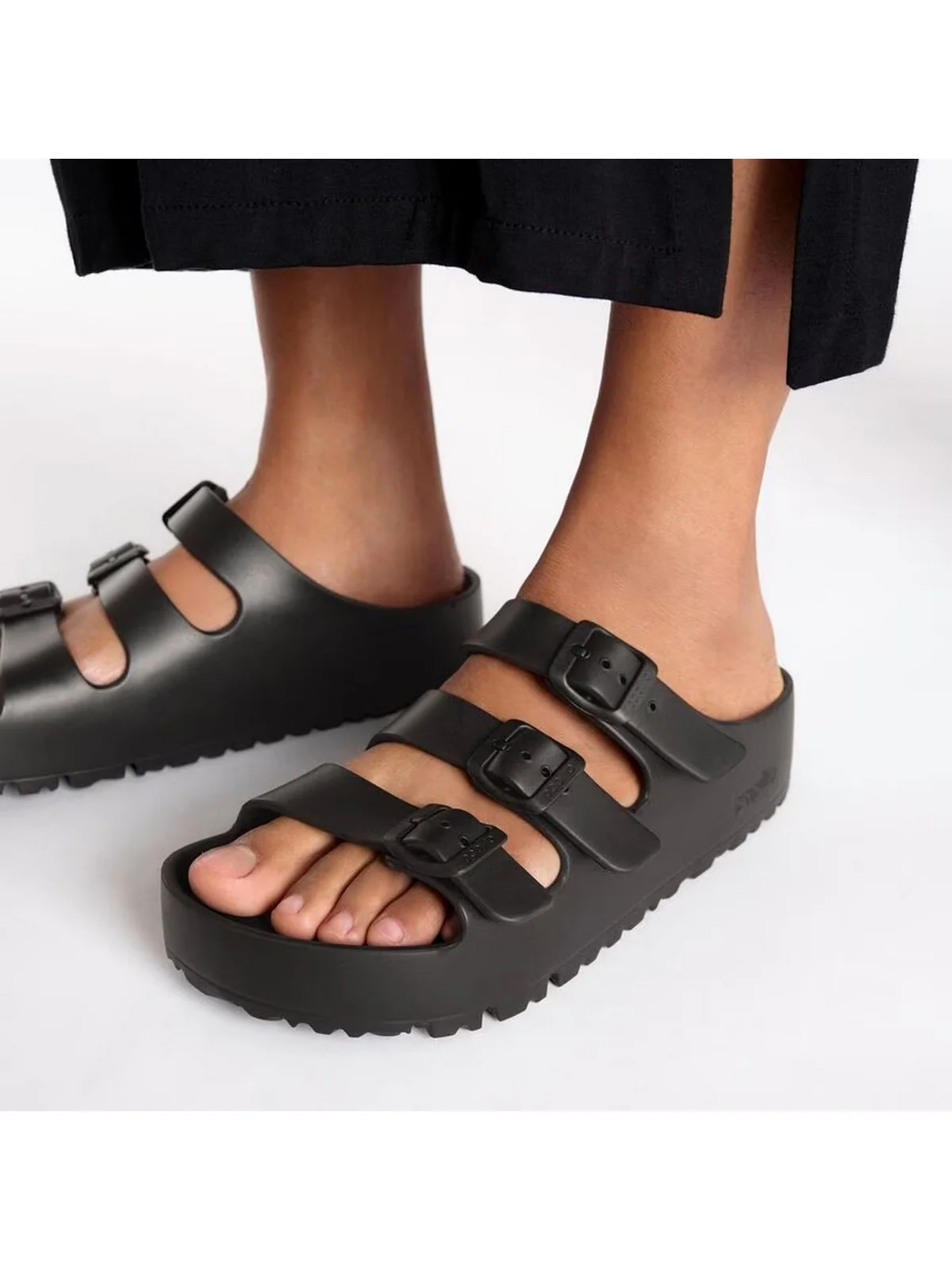 BIRKENSTOCK Sandalo Donna Florida III Platf EVA black, EVA 1029738 Nero - Image 3