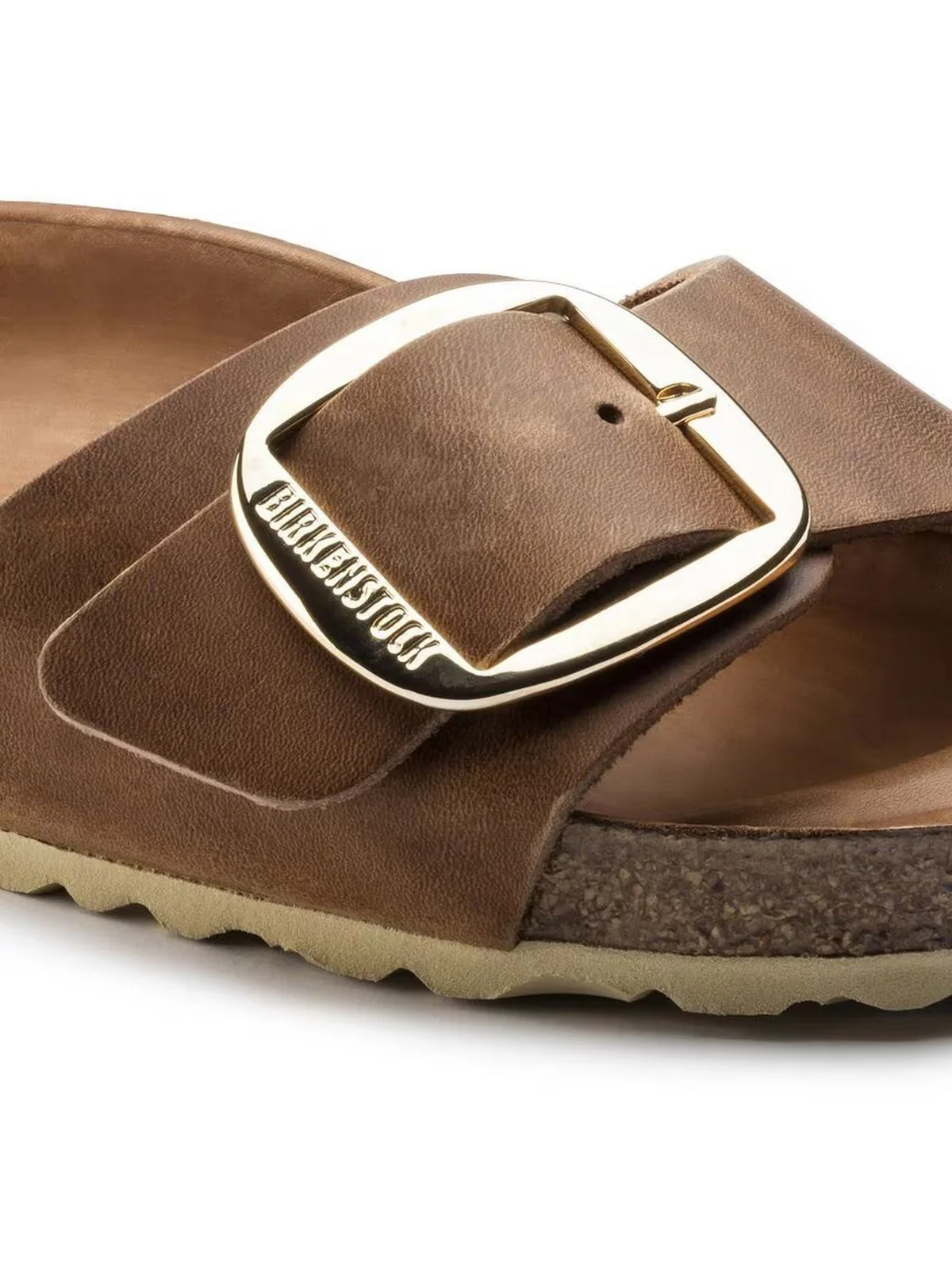 BIRKENSTOCK Sandalo Donna Madrid Big Buckle cognac, Oiled Leather 1006525 Marrone - Image 2