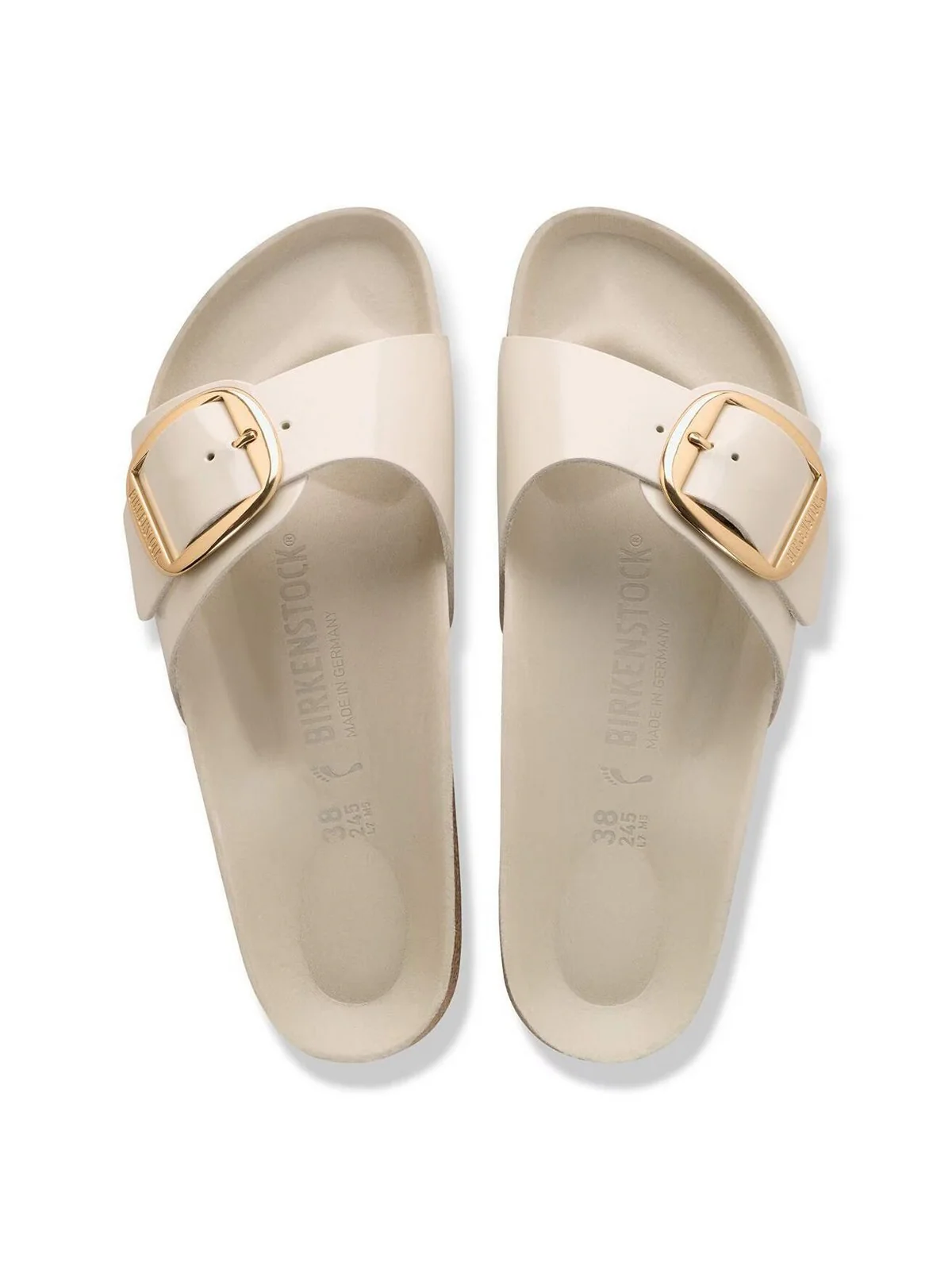 BIRKENSTOCK Sandalo Donna Madrid Big Buckle HEX shine oyster, Natural Lea 1031823 SHINE OYSTER - Image 2