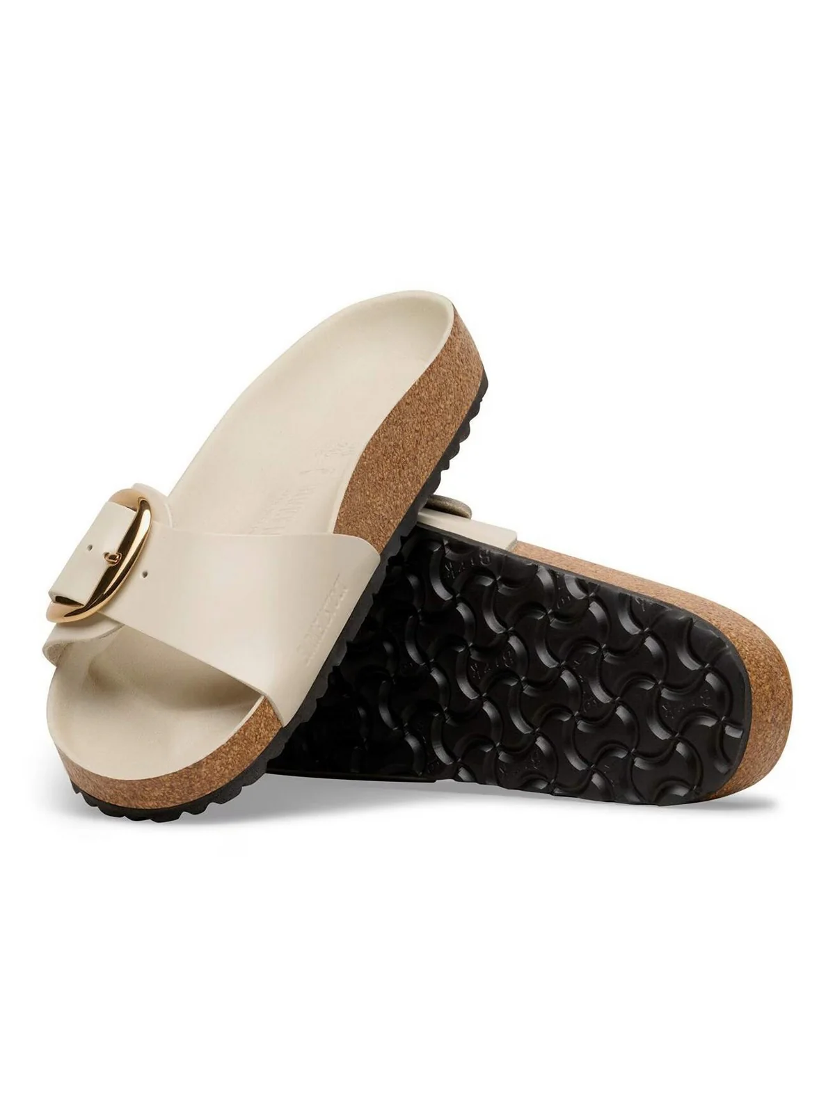 BIRKENSTOCK Sandalo Donna Madrid Big Buckle HEX shine oyster, Natural Lea 1031823 SHINE OYSTER - Image 4