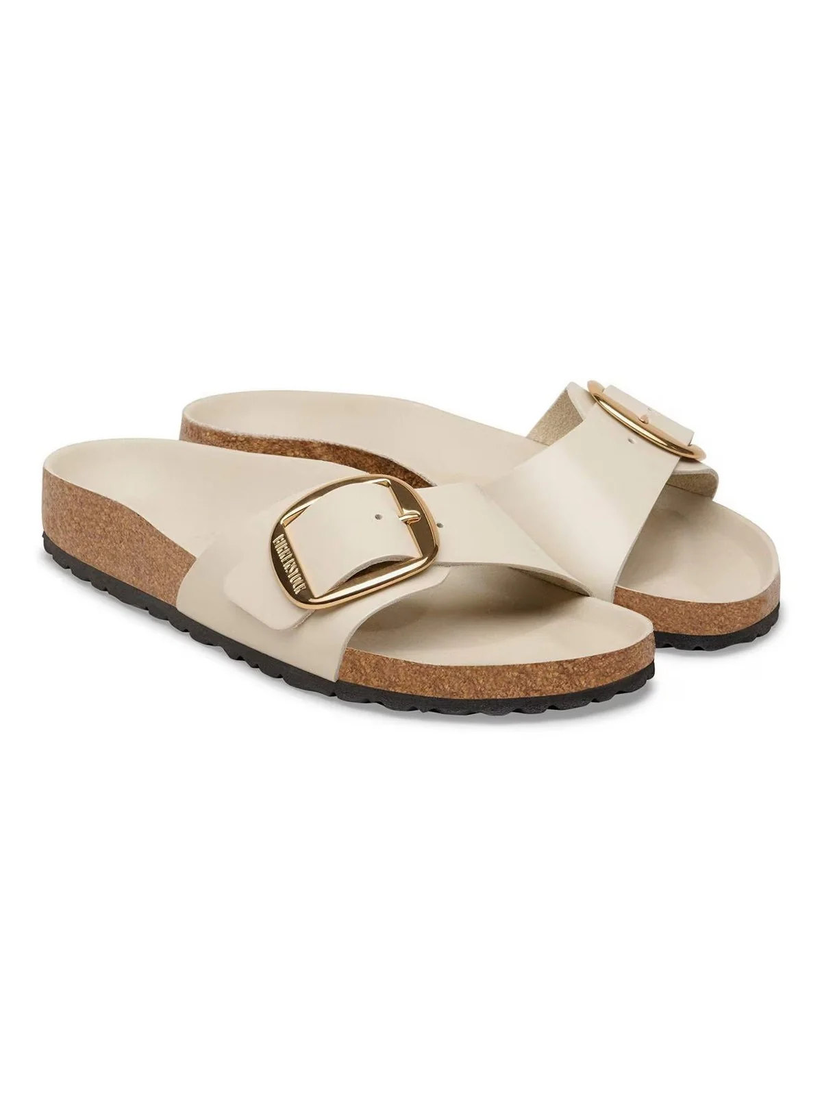 BIRKENSTOCK Sandalo Donna Madrid Big Buckle HEX shine oyster, Natural Lea 1031823 SHINE OYSTER - Image 5