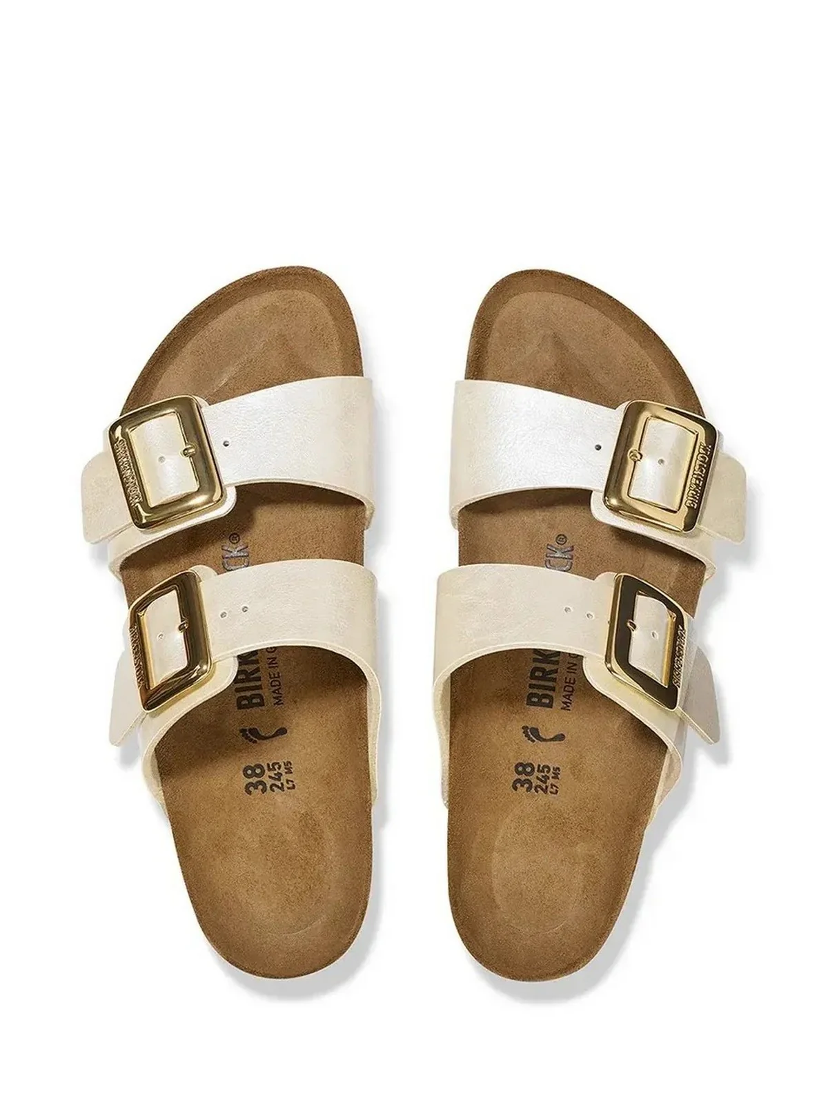 BIRKENSTOCK Sandalo Donna Sydney CB graceful pearl white, Birko Flor 1029492 Bianco - Image 2
