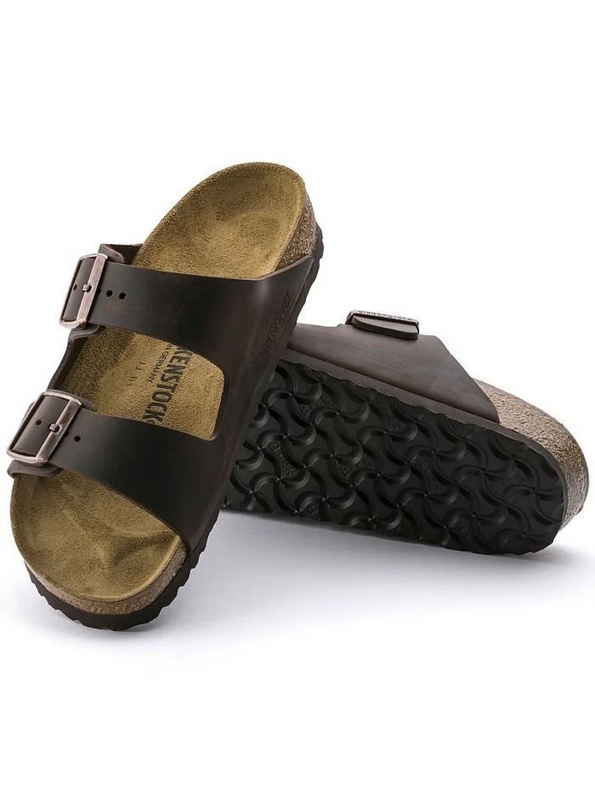BIRKENSTOCK Sandalo Unisex adulto Arizona habana, Oiled Leather 052533 Marrone - Image 4