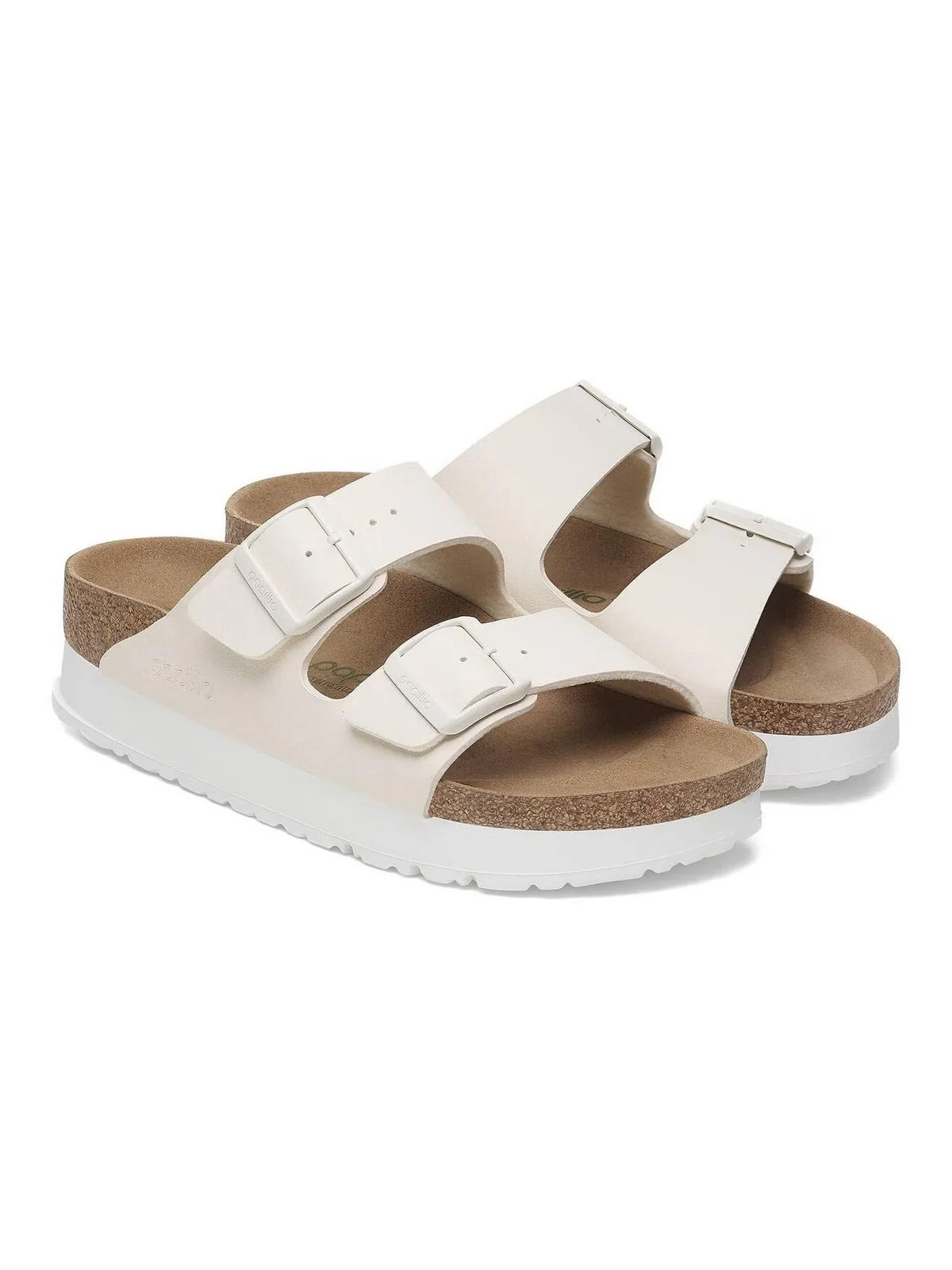 BIRKENSTOCK Sandalo Unisex adulto Arizona Platf eggshell veg, Birko Flor 1029127 EHHSHELL - Image 6