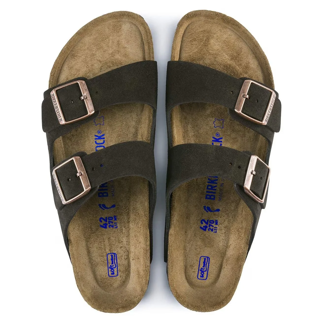 BIRKENSTOCK Sandalo Unisex adulto Arizona SFB mocca, Suede Leather 951313 MOCCA - Image 5